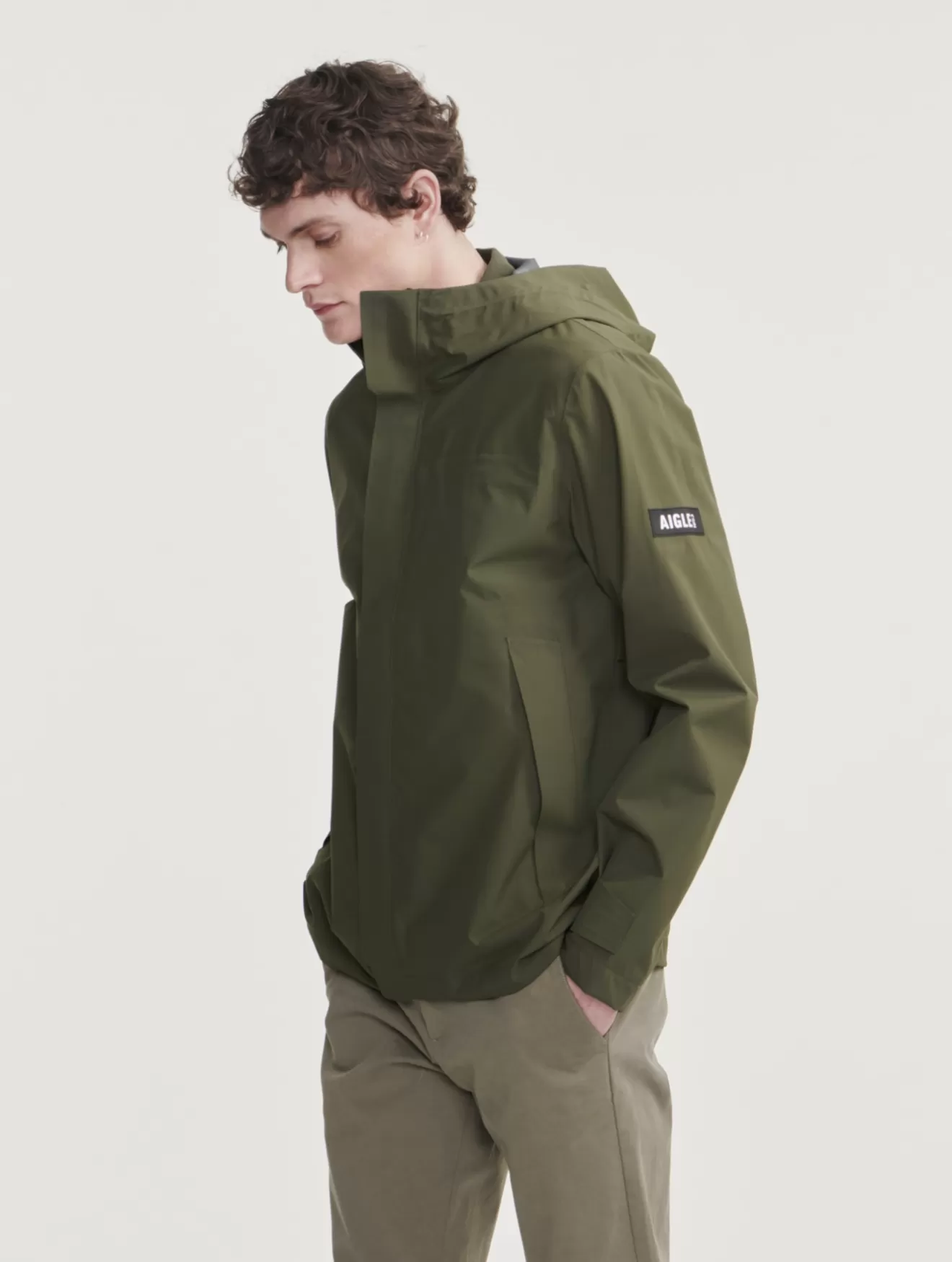 Fashion Aigle Blouson Court Mtd® A Capuche Avocat
