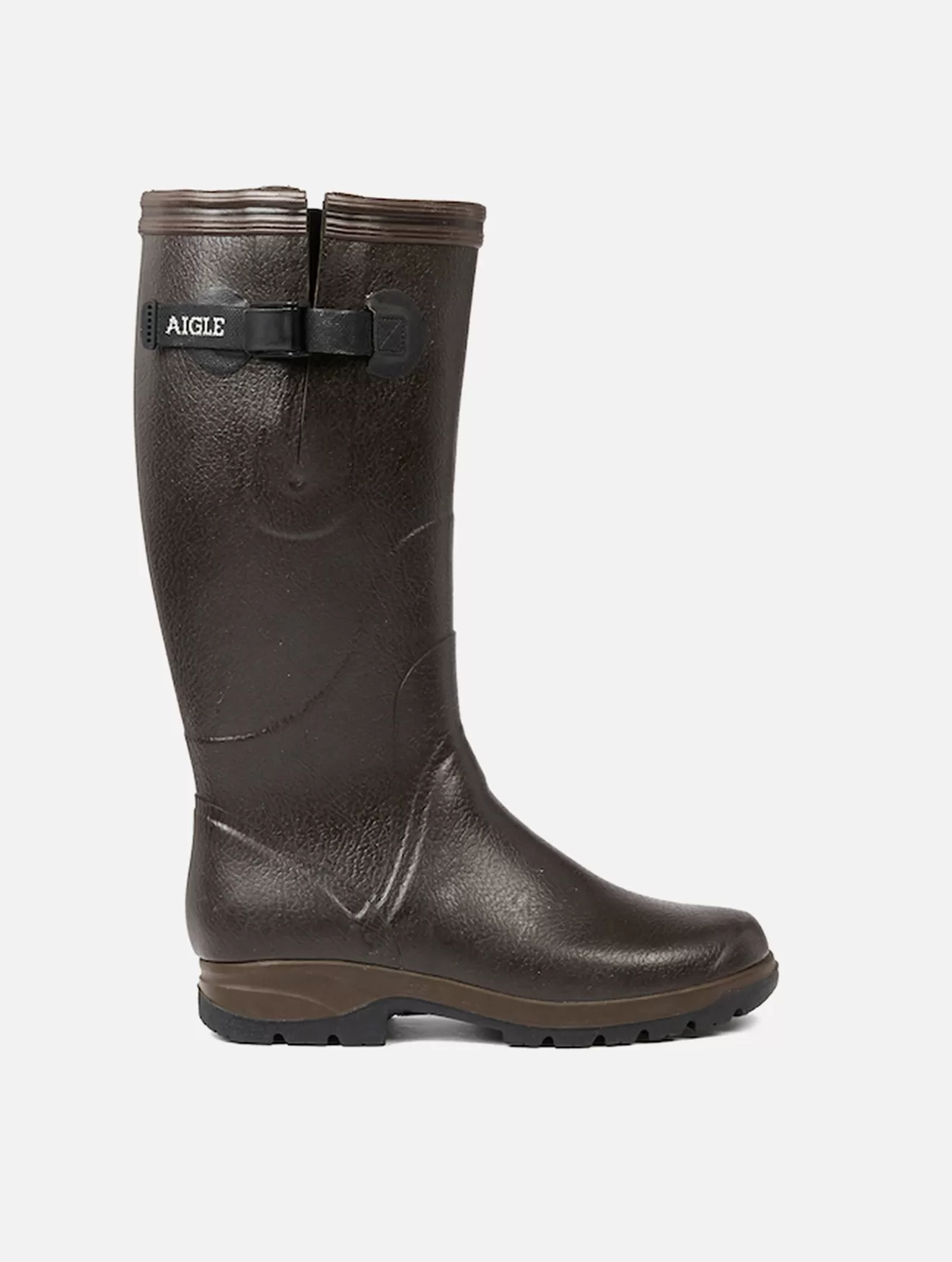 Outlet Aigle Botte Agricole Adaptee Aux Mollets Et Pieds Genereux. Brun