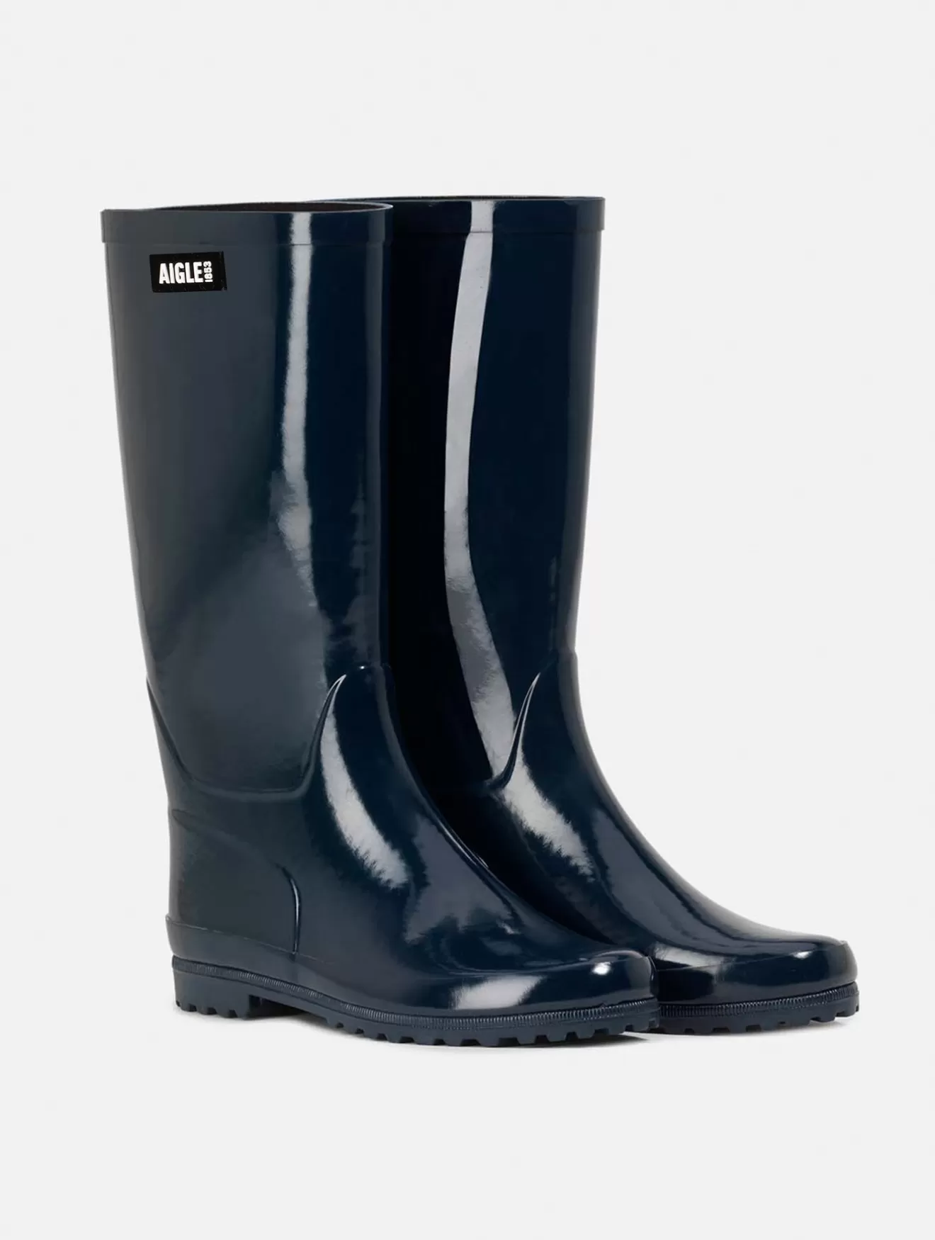 Online Aigle Botte De Pluie Vernie. Marine