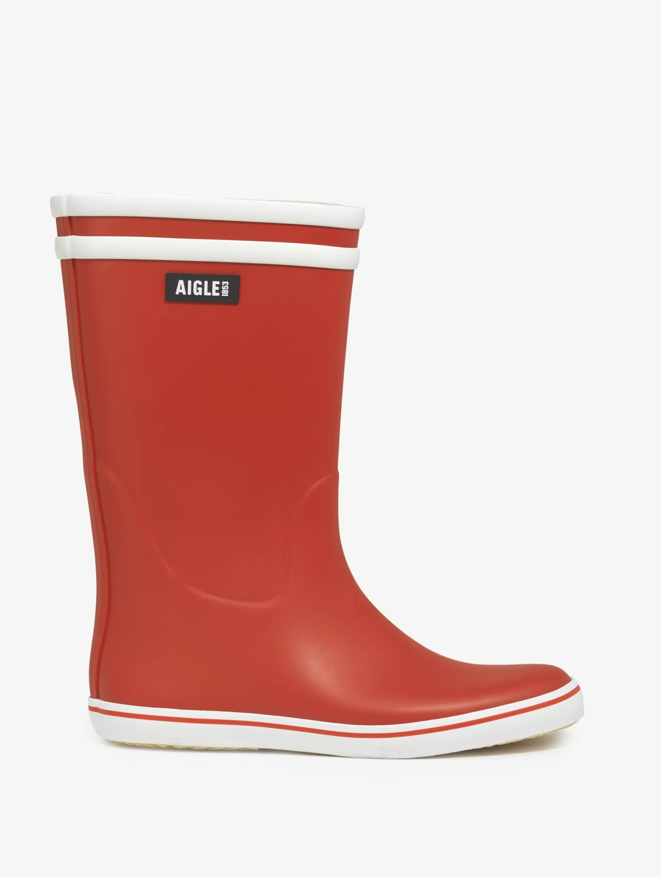 Store Aigle Botte Iconique Du Bord De Mer. Rouge/Blanc