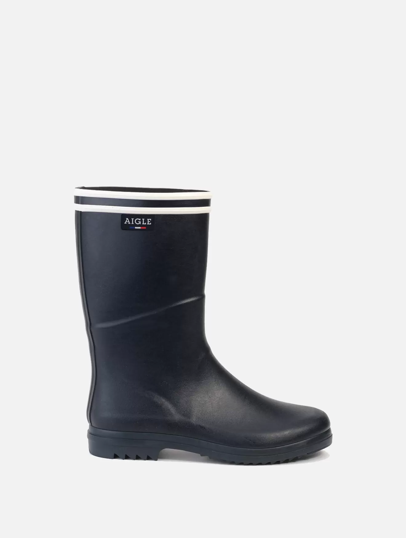 Sale Aigle Bottes De Pluie A Semelle Crantee Made In France Marine