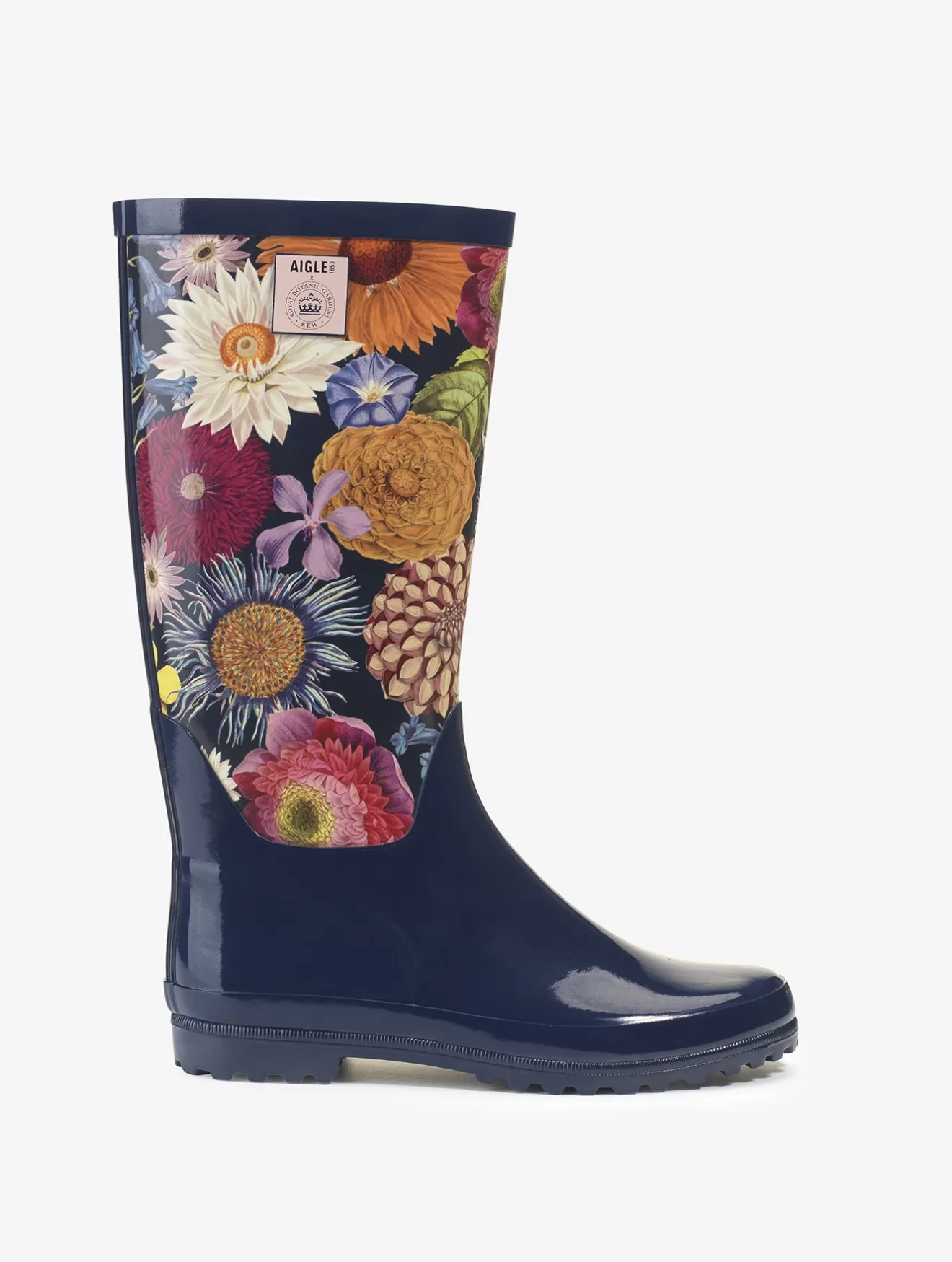 Fashion Aigle Bottes De Pluie Vernies, Version Imprimee Kew Multibloom