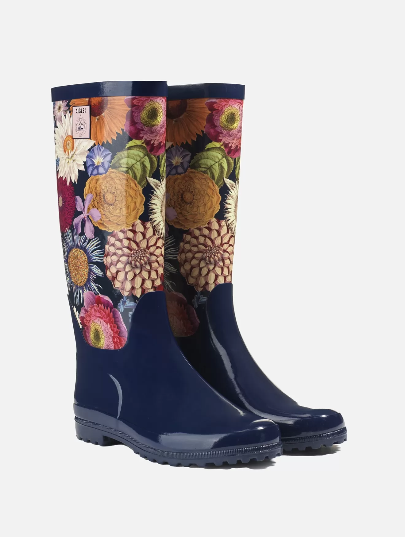 Fashion Aigle Bottes De Pluie Vernies, Version Imprimee Kew Multibloom