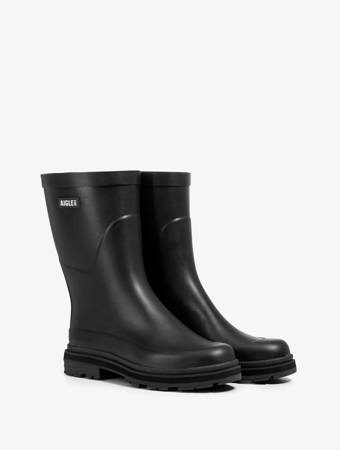 Sale Aigle Bottillon De Pluie Hybride Pour Femme, Pour Un Style A Toute Epreuve. Noir