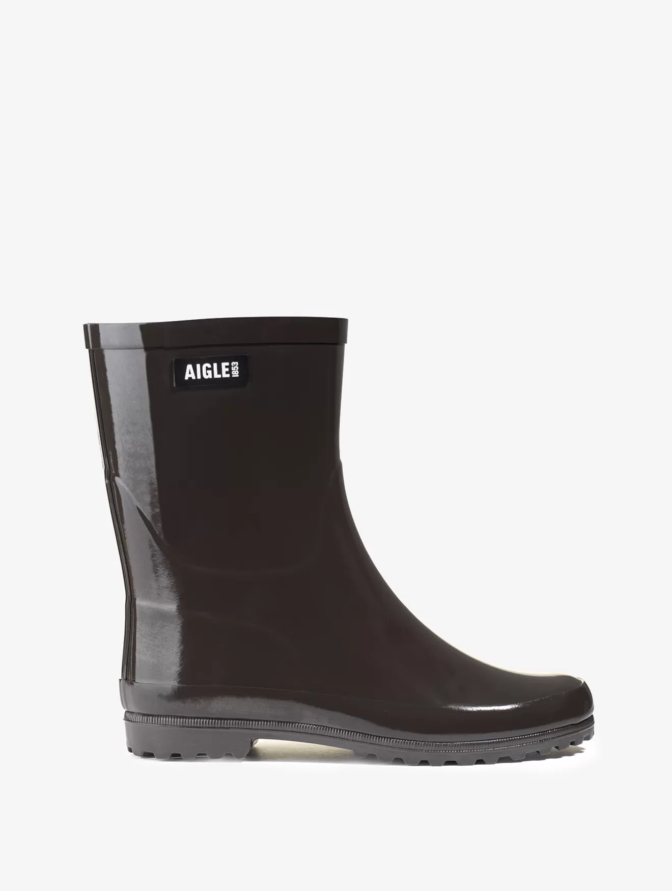 Online Aigle Bottillon De Pluie Verni. Cacao