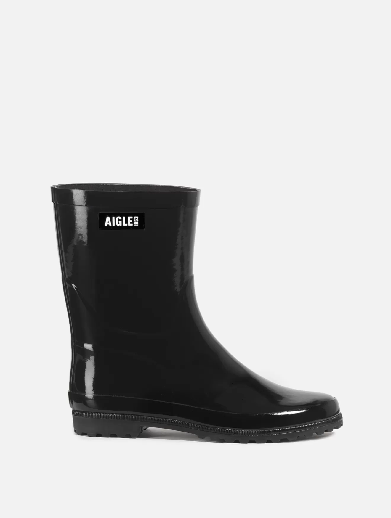 Flash Sale Aigle Bottillon De Pluie Verni. Noir