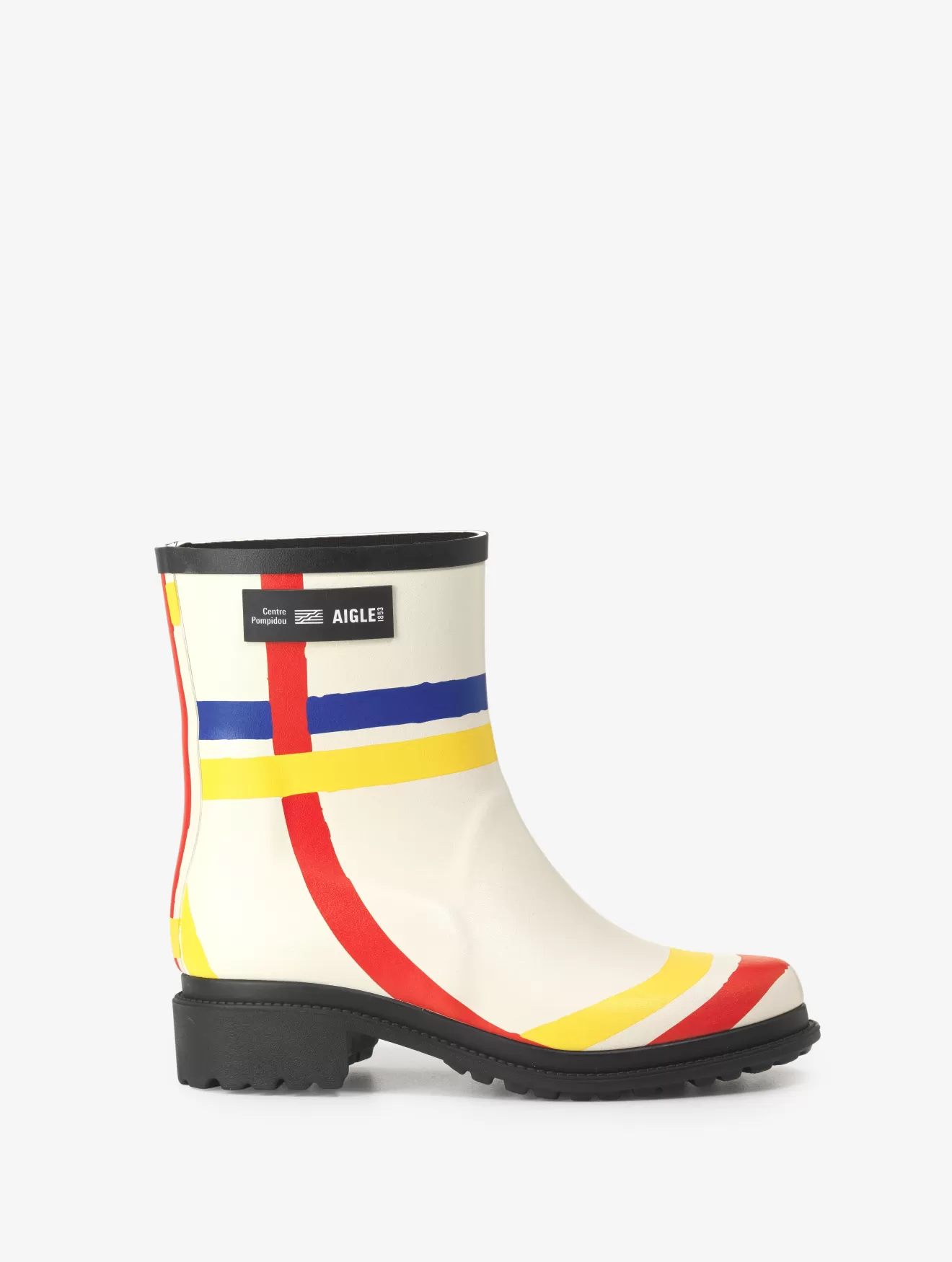 Fashion Aigle Bottillons De Pluie Made In France - X Centre Pompidou Mondrian