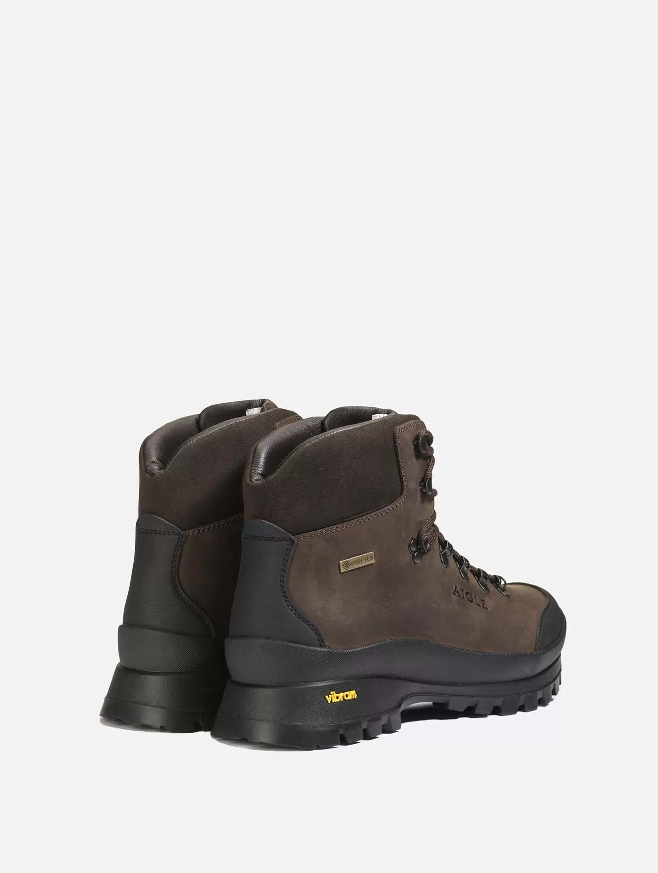 Discount Aigle Bottillons En Cuir Techniques Avec Membrane Gore-Tex® Et Semelle Vibram® Dark Brown