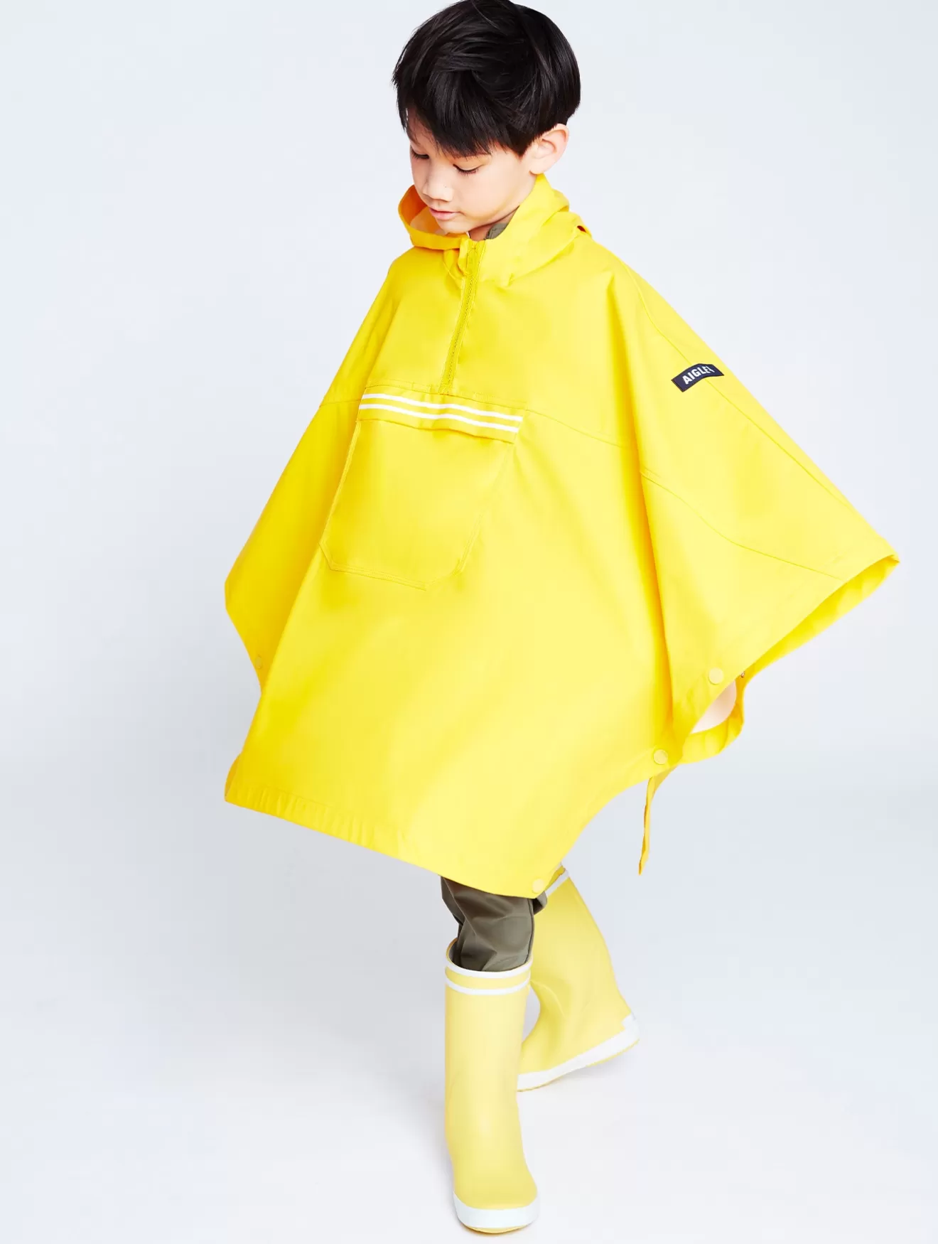 Fashion Aigle Cape De Pluie A Capuche Canari