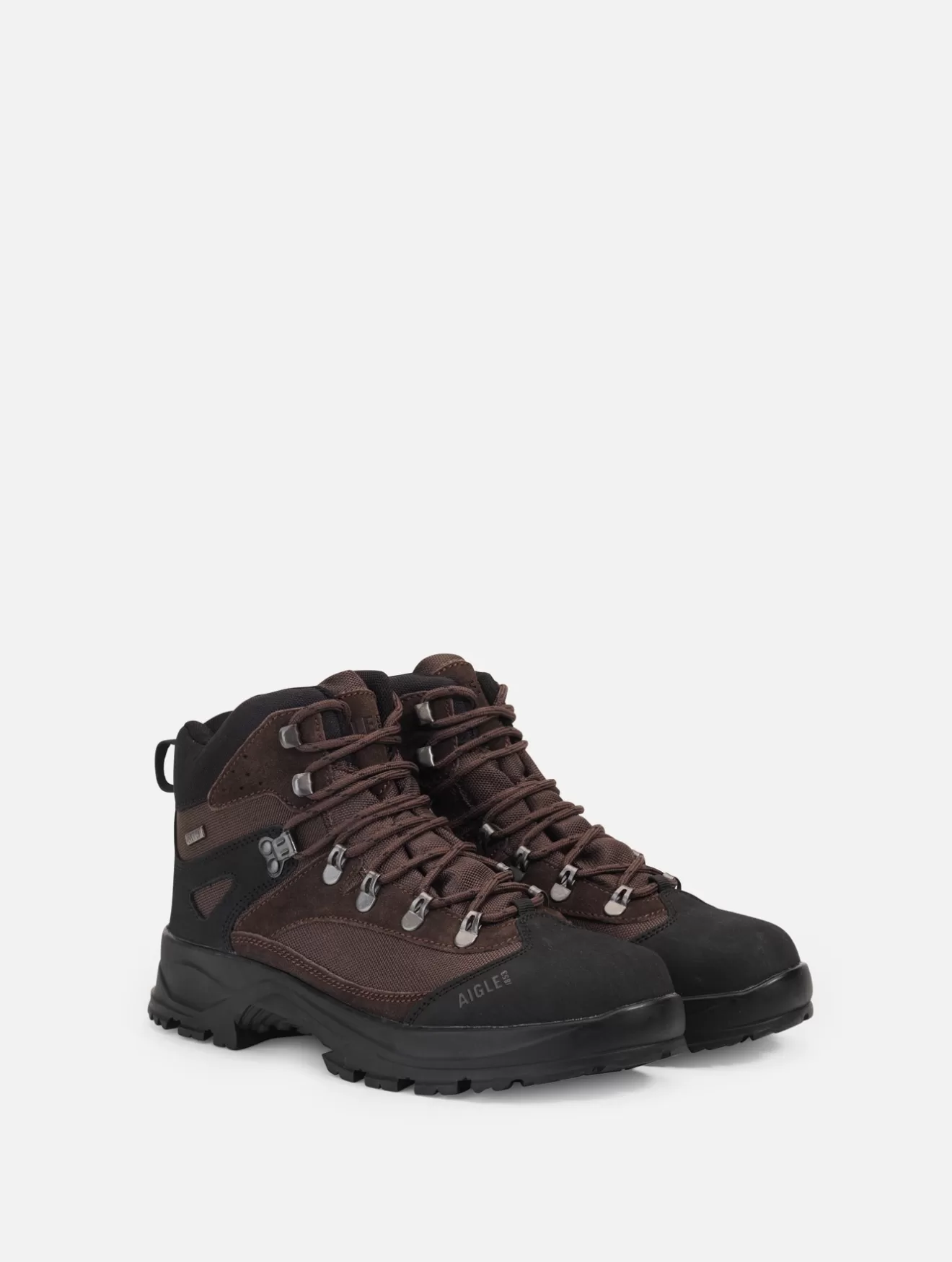 Shop Aigle Chaussure Montante Mtd Impermeable Et Respirante. Darkbrown