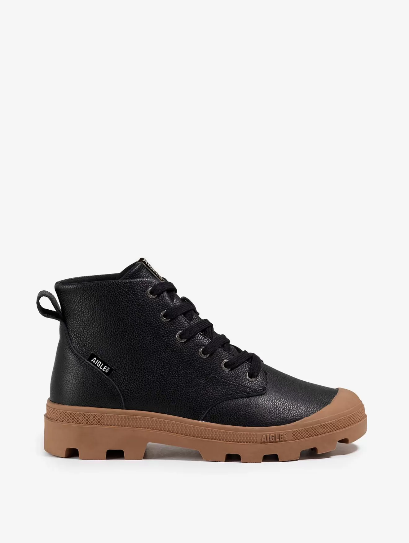 Sale Aigle Chaussure Polyvalente En Cuir Noir