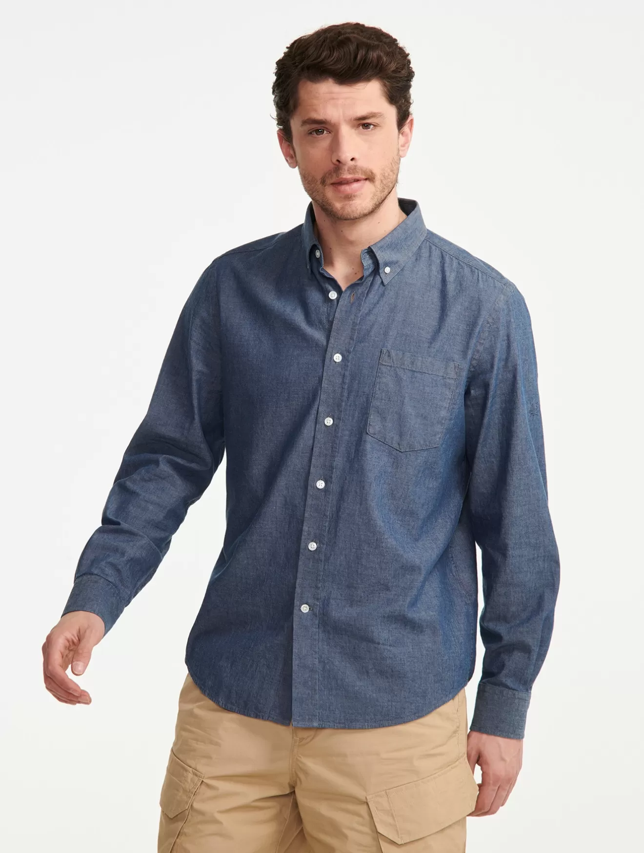 New Aigle Chemisea Manches Longues Chambray