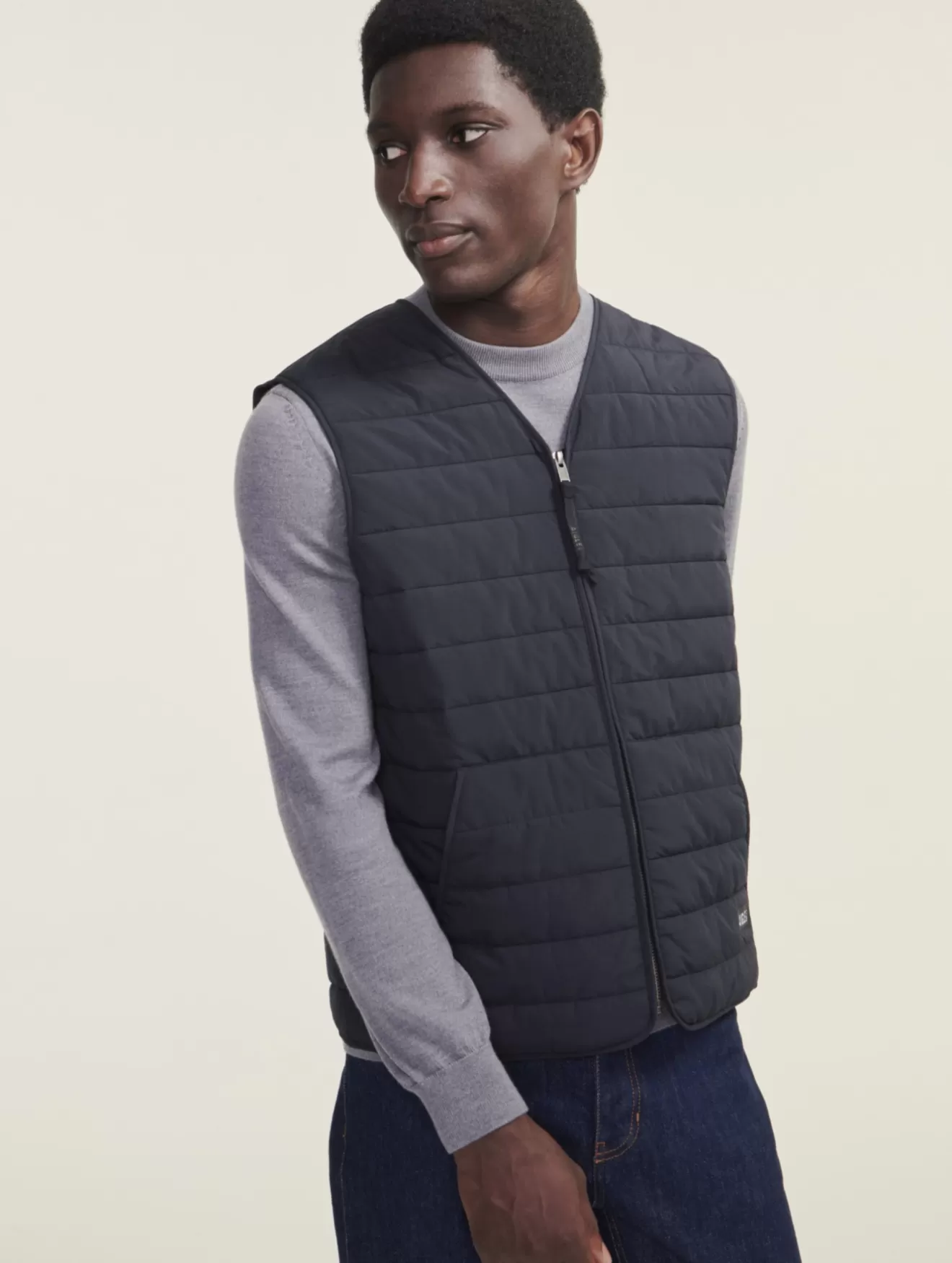 Best Sale Aigle Gilet Sans Manches Court Deperlant Ouate Dupont Sorona® Noir