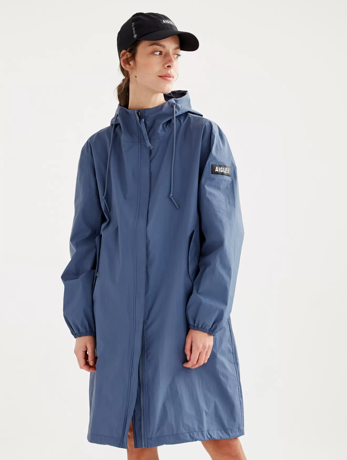 Discount Aigle Impermeable Long Mtd® A Capuche Marais