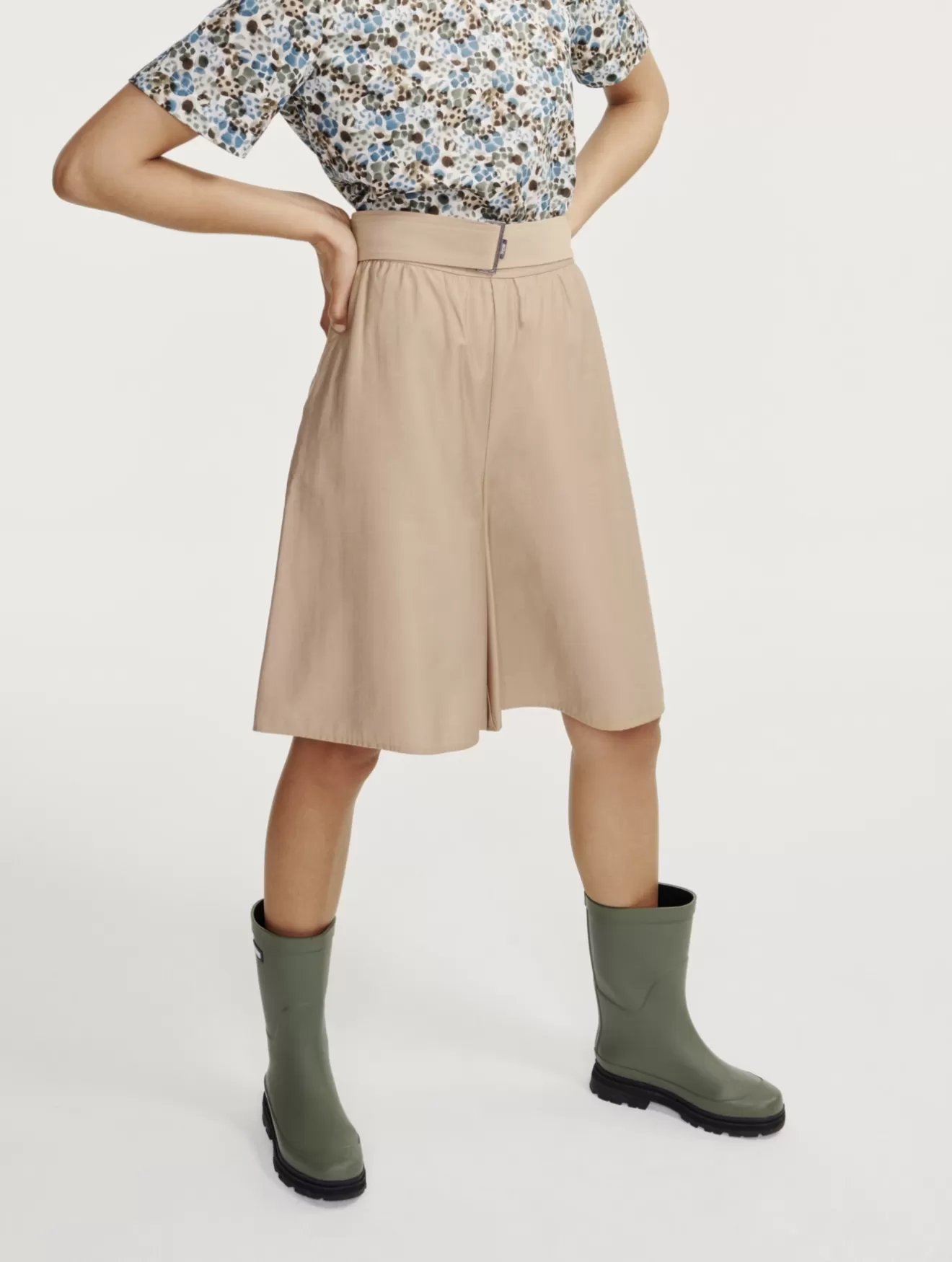 Hot Aigle Jupe Culotte Fluide Osier