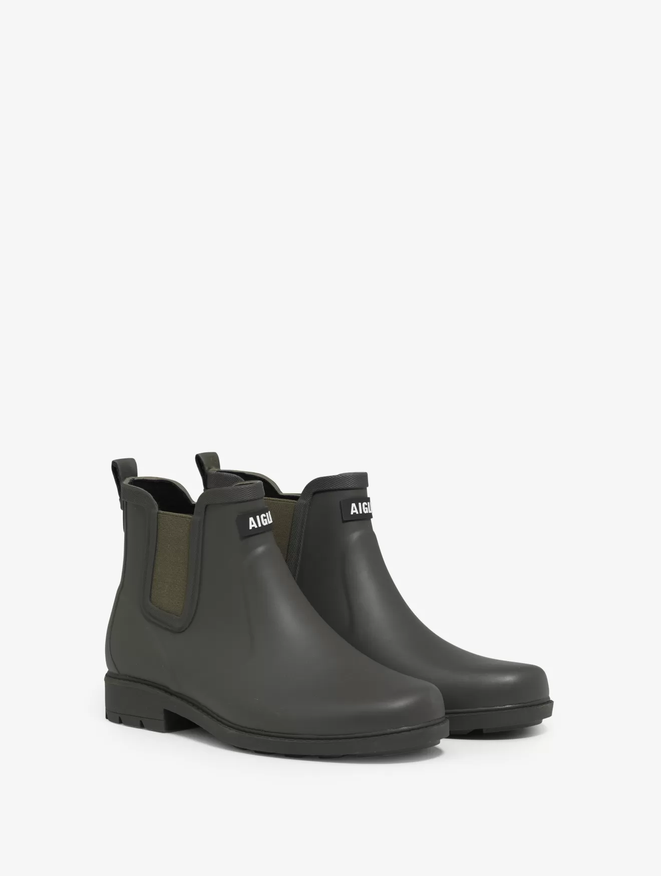 Clearance Aigle La Bottine De Pluie, Empruntee Au Monde Equestre. Verykaki