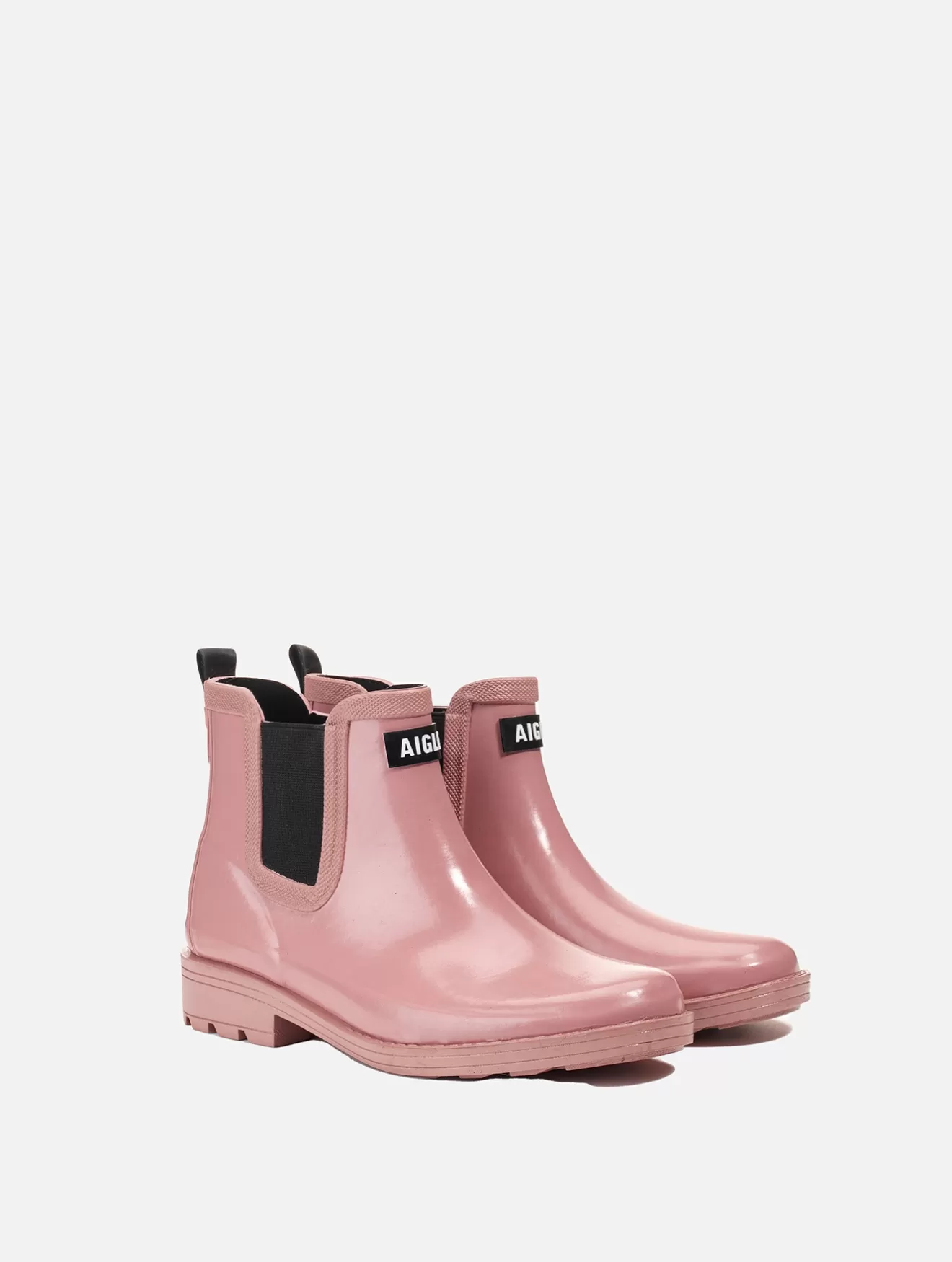 New Aigle La Bottine De Pluie, Empruntee Au Monde Equestre. Misty Rose