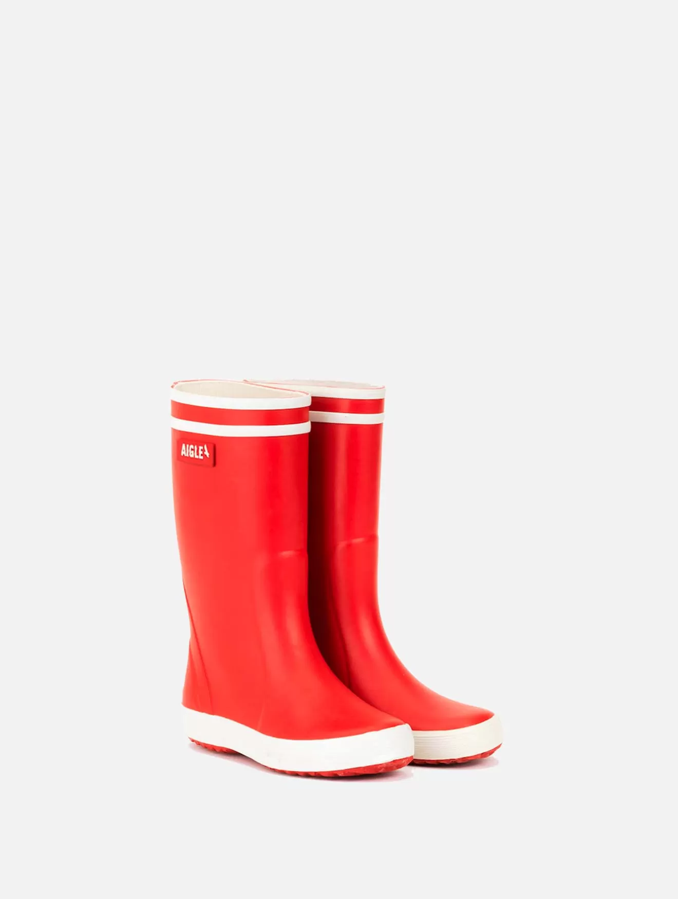 Flash Sale Aigle L'Iconique Botte Pour Enfant. Rouge/Blanc