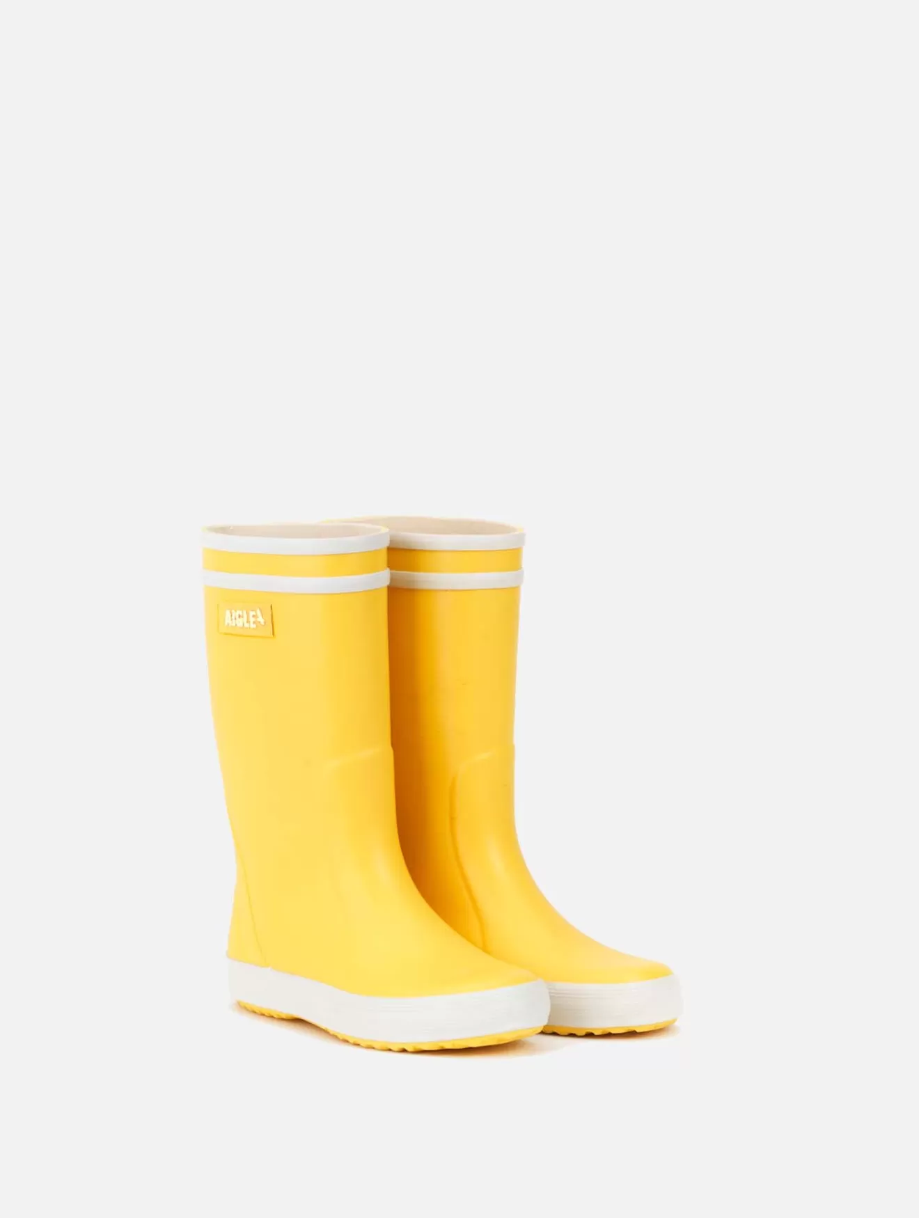 Cheap Aigle L'Iconique Botte Pour Enfant. Jaune/Blanc