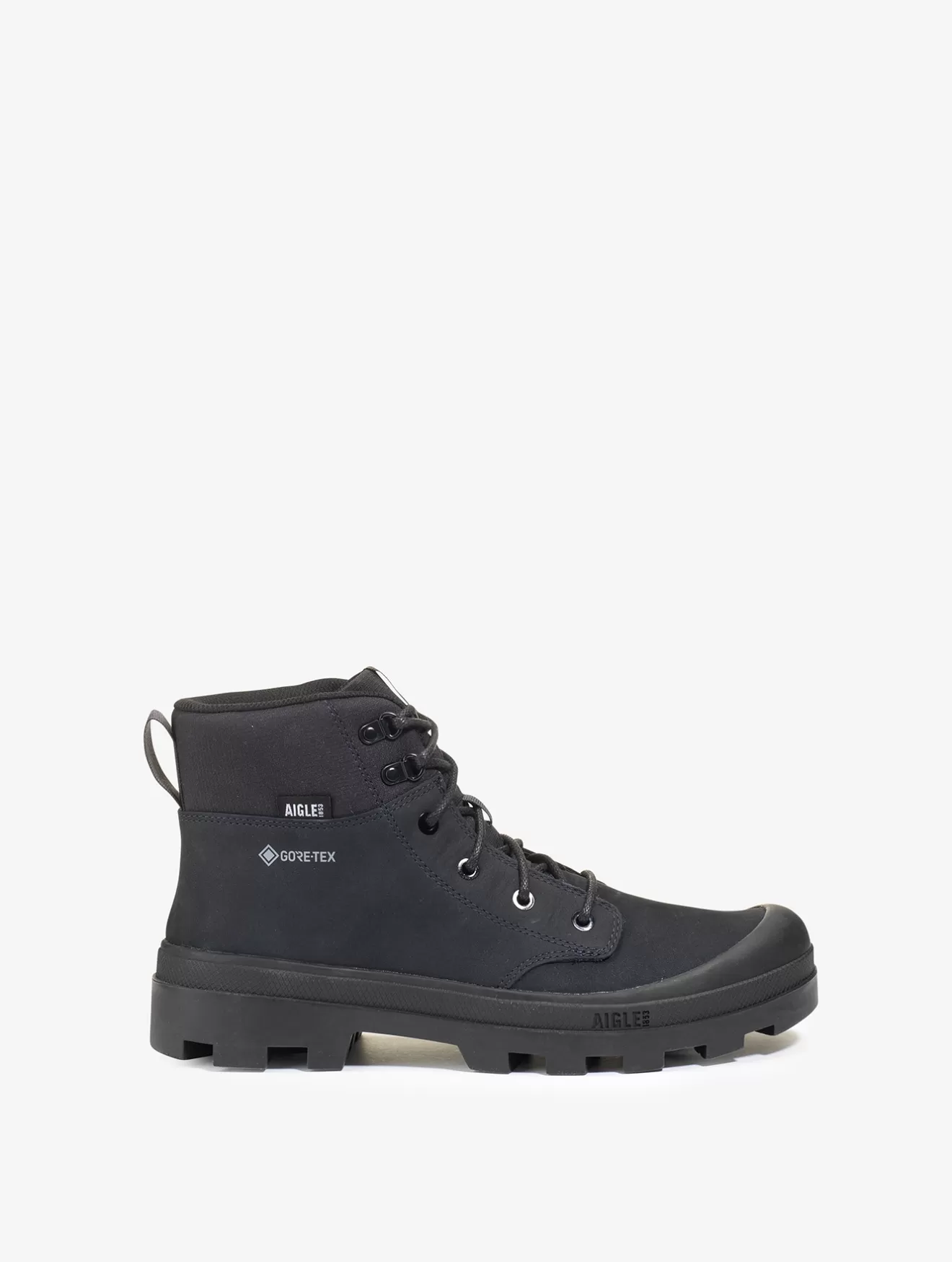 Best Aigle L'Iconique Chaussure De Marche , En Cuir Gore Tex®. Noir
