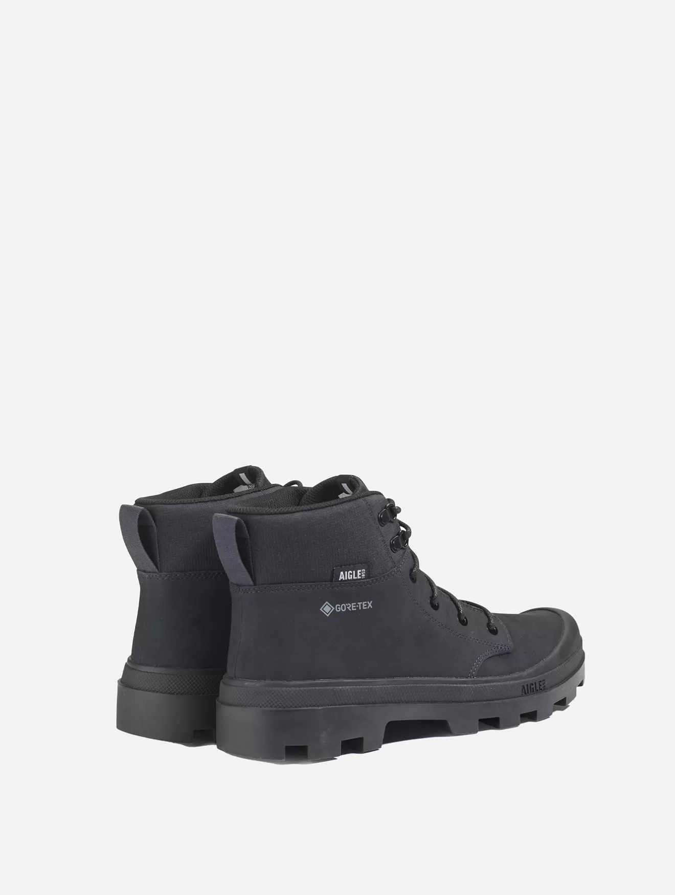 Best Aigle L'Iconique Chaussure De Marche , En Cuir Gore Tex®. Noir
