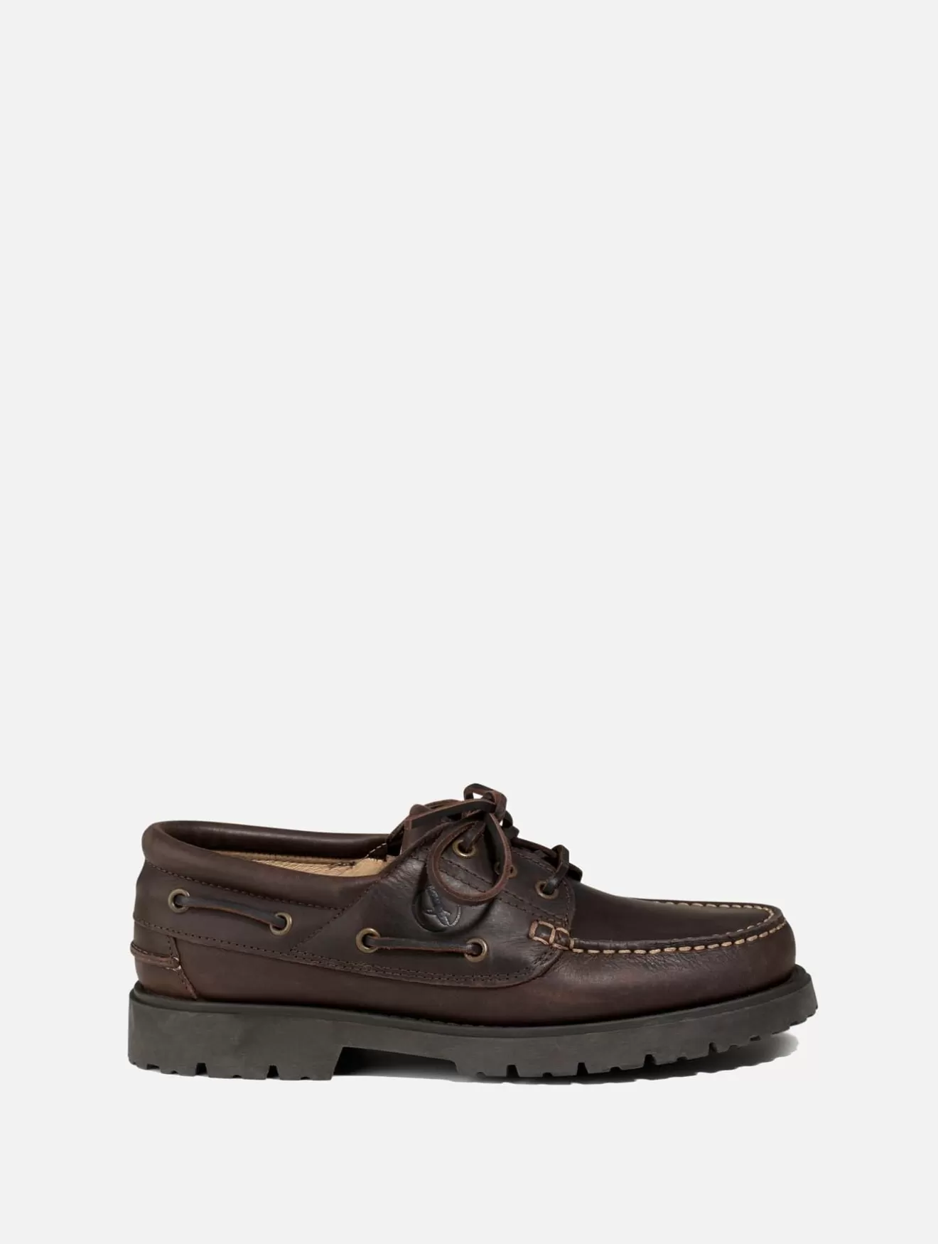 Discount Aigle L'Indemodable Mocassin Crante A Lacets. Marron/Fonce