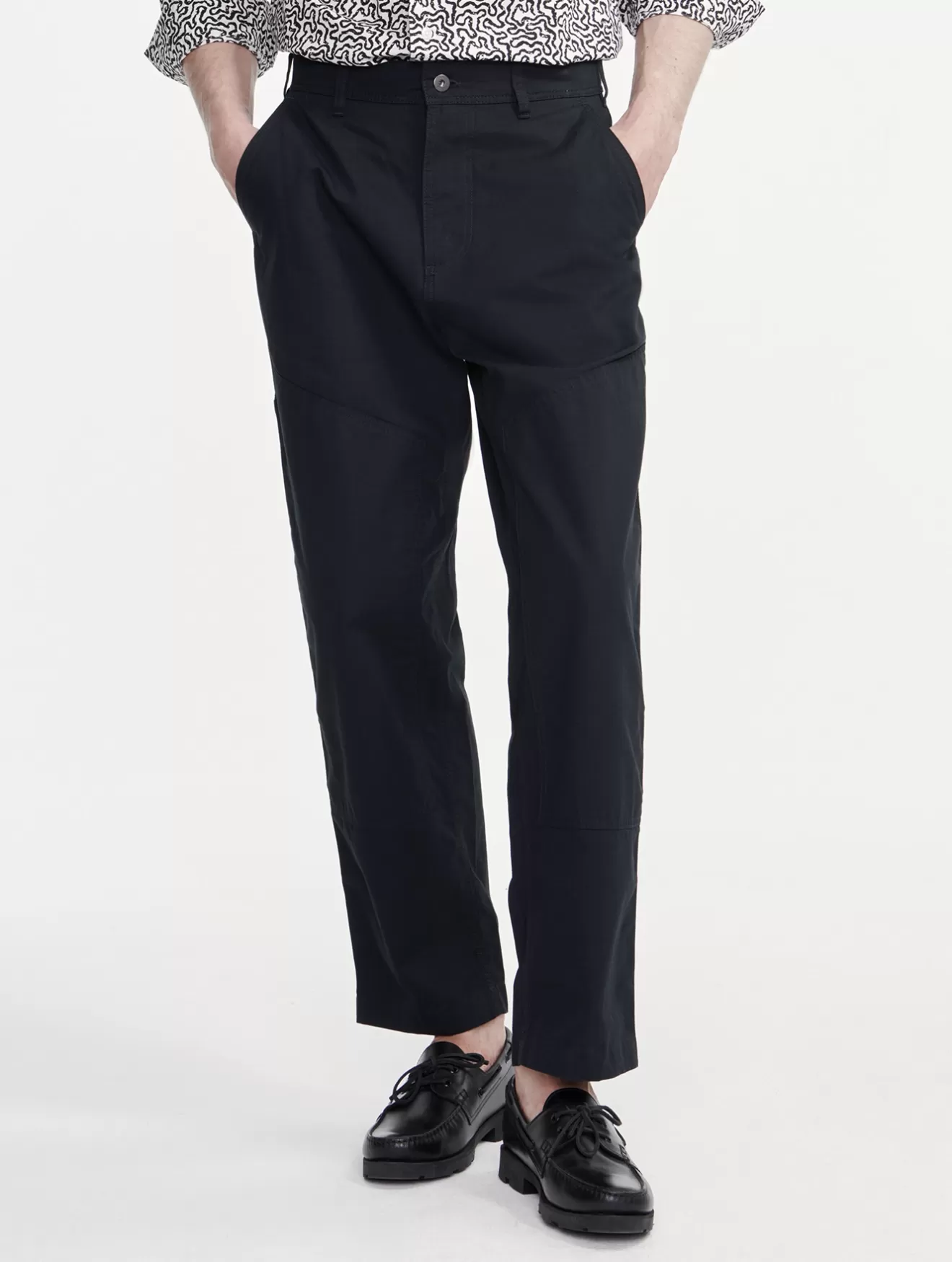 Online Aigle Pantalon Carpenterbroken Twill Noir