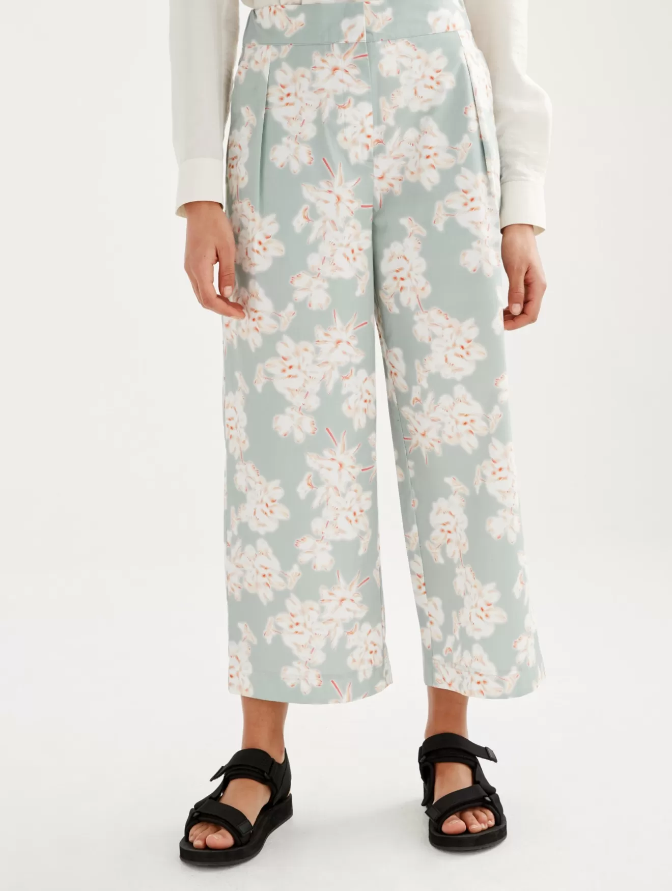 New Aigle Pantalon Large All Over 7/8Eme Reseda Pr