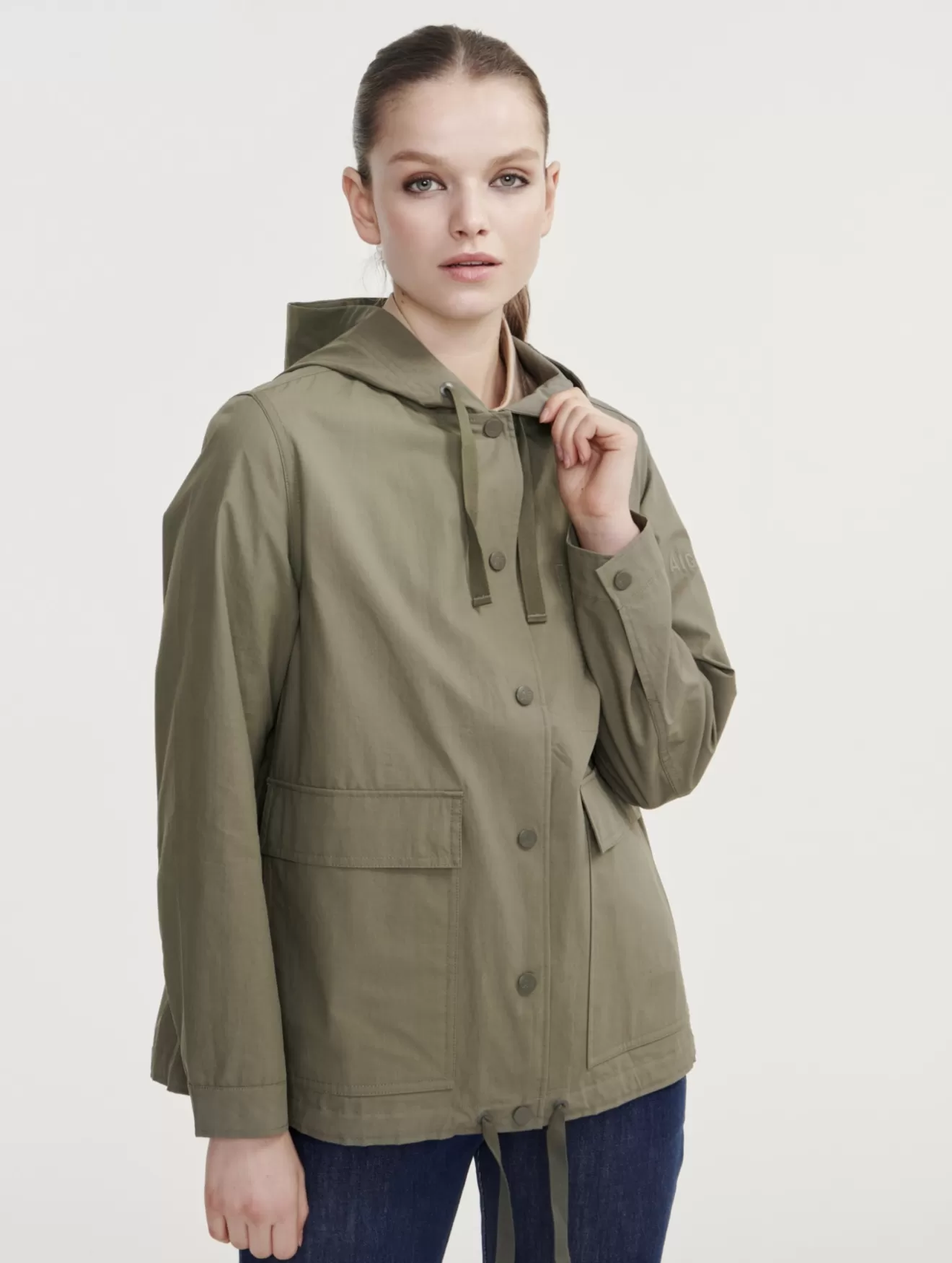 Best Aigle Parka Courte A Capuche Femme Taillis I