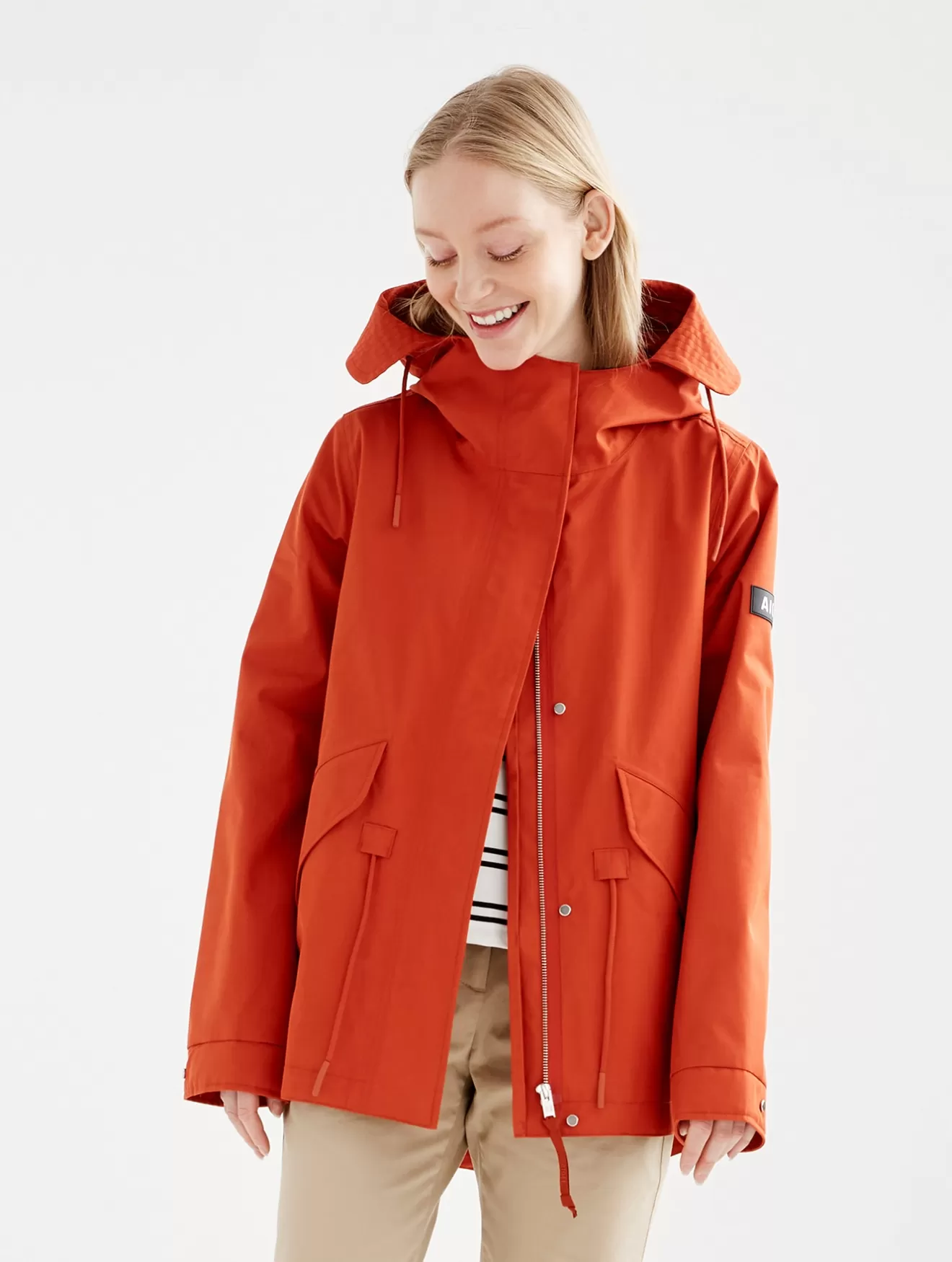 Online Aigle Parka Fishtail Courte Mtd® A Capuche Goji