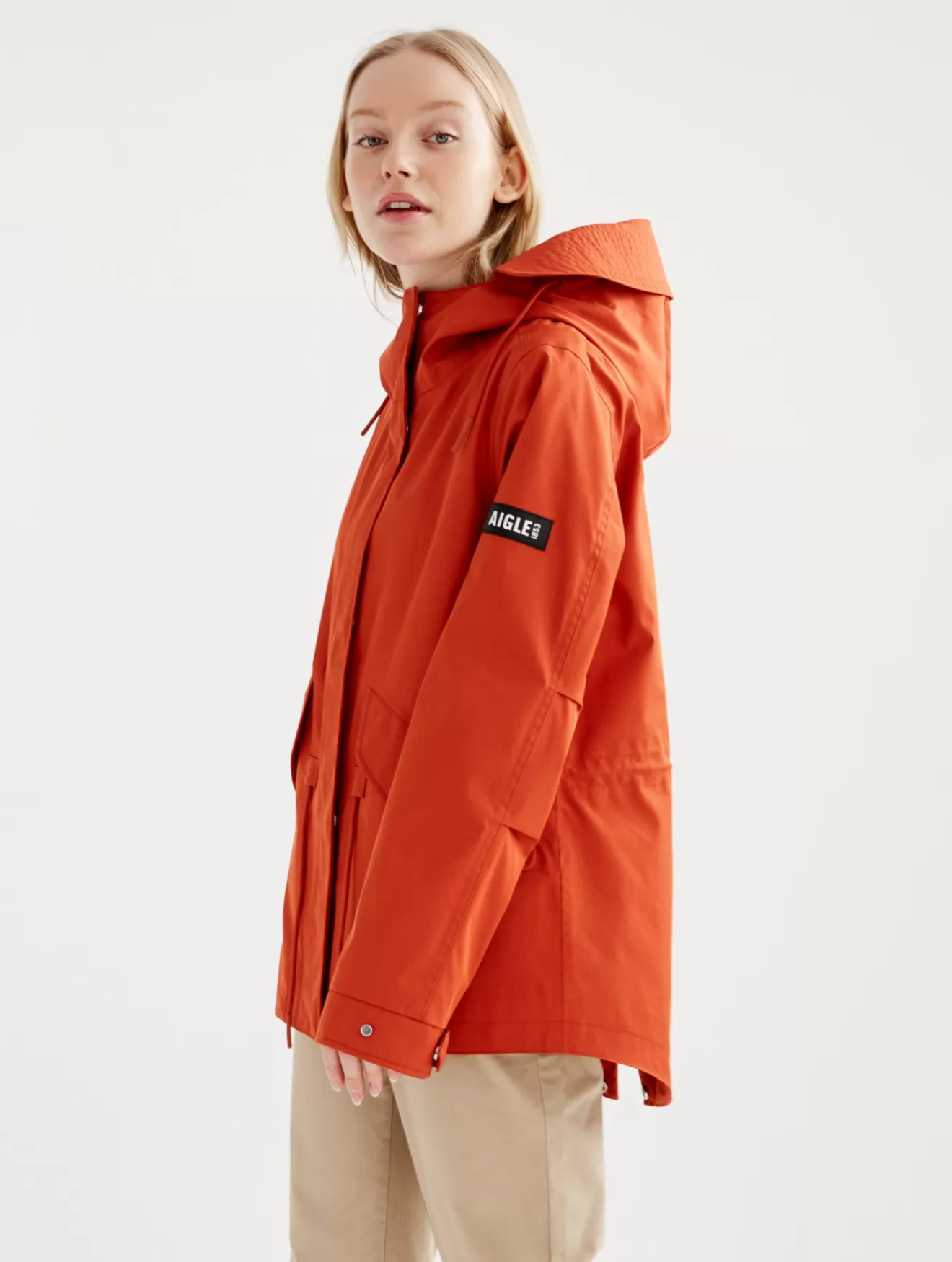 Online Aigle Parka Fishtail Courte Mtd® A Capuche Goji