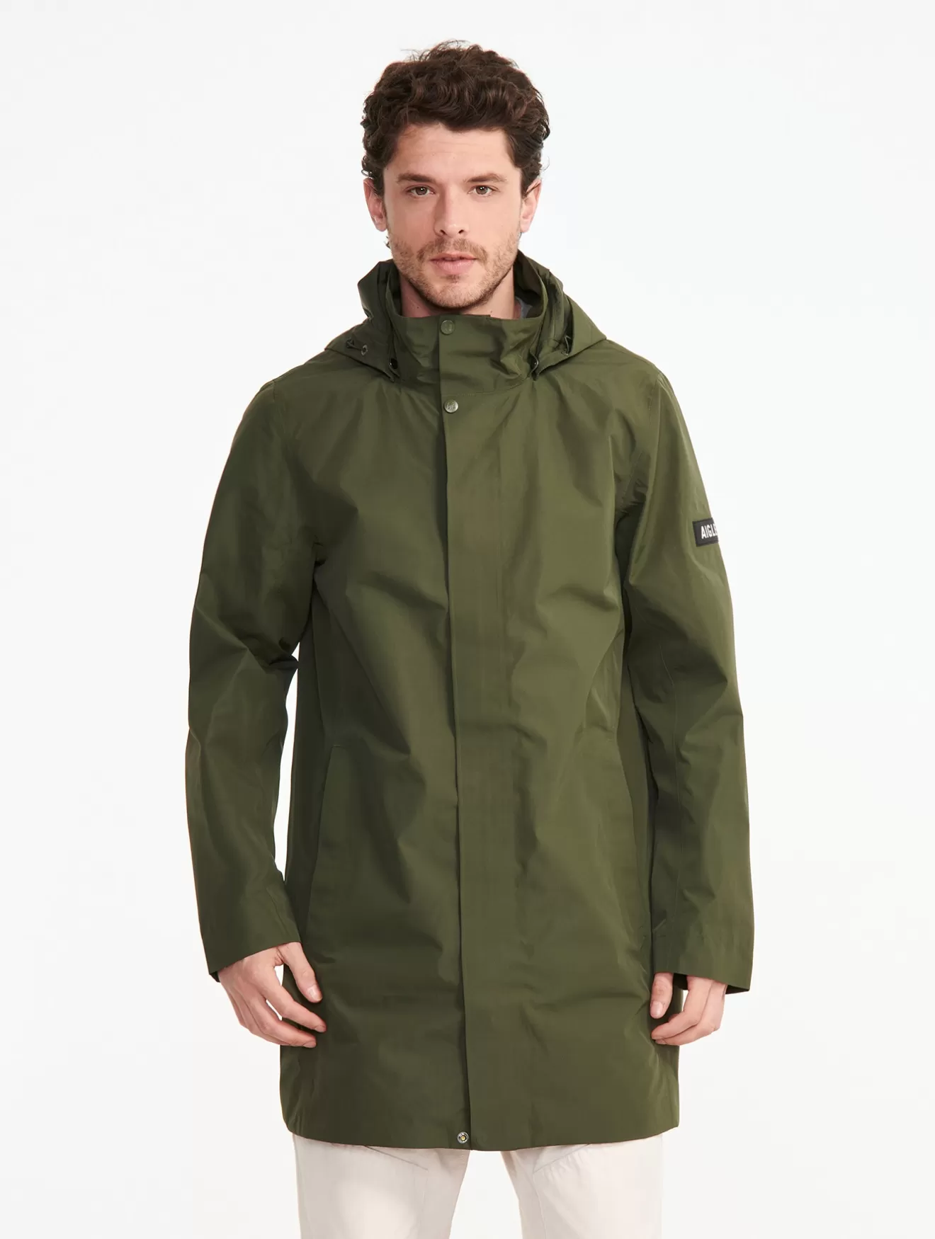 Clearance Aigle Parka Longue Gore-Tex® A Capuche Avocat