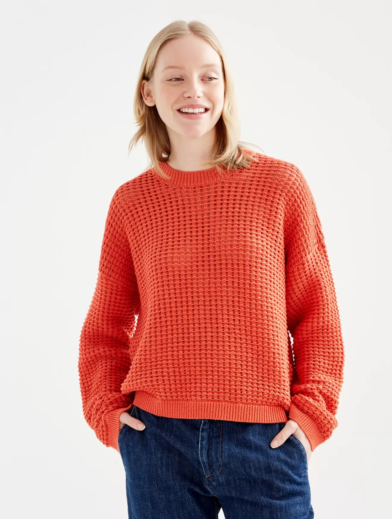 Cheap Aigle Pull Manches Longues Maille Fantaisie Harissa