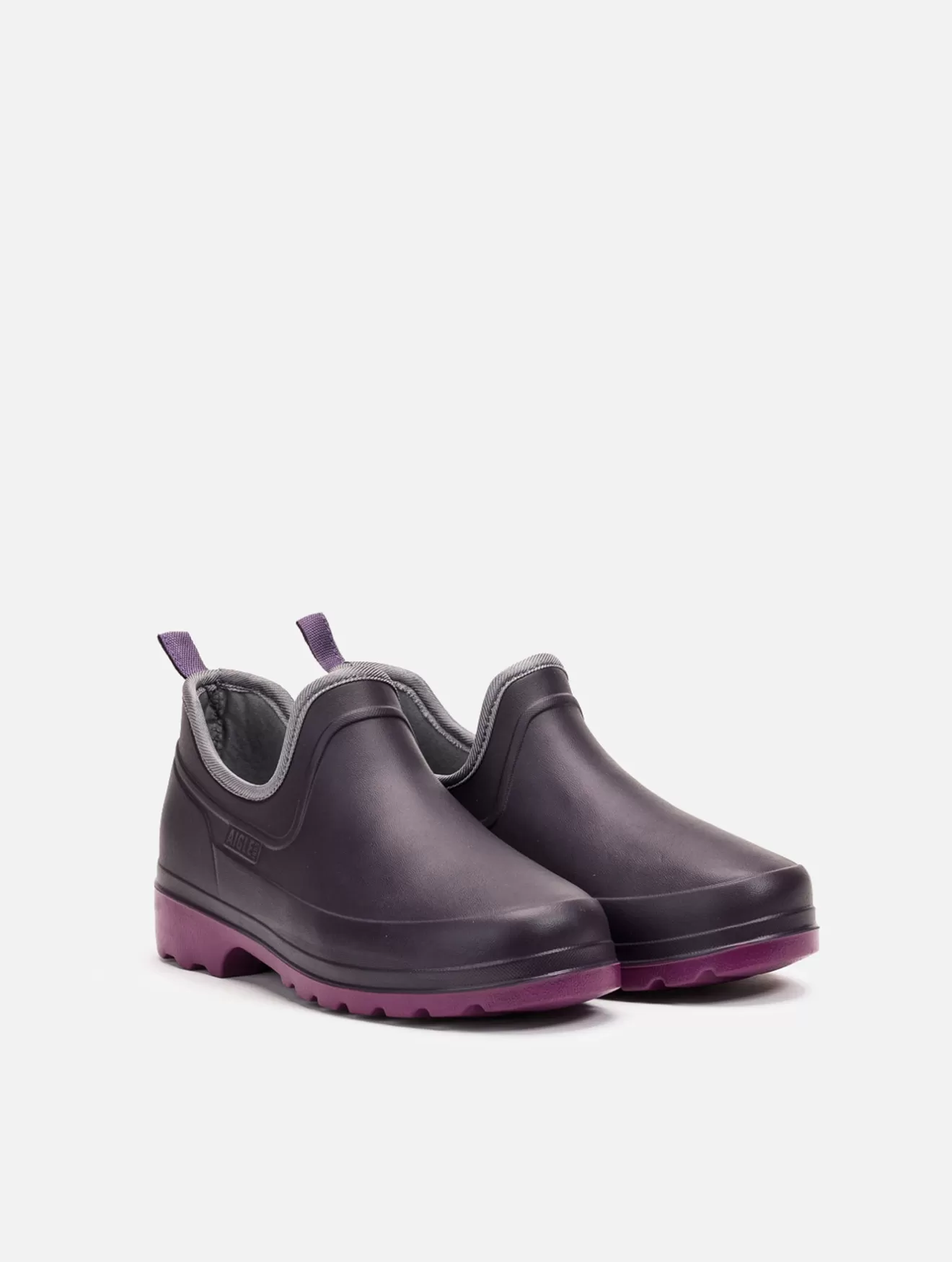 Fashion Aigle Sabotin Ultra-Leger. Aubergine/Dahlia