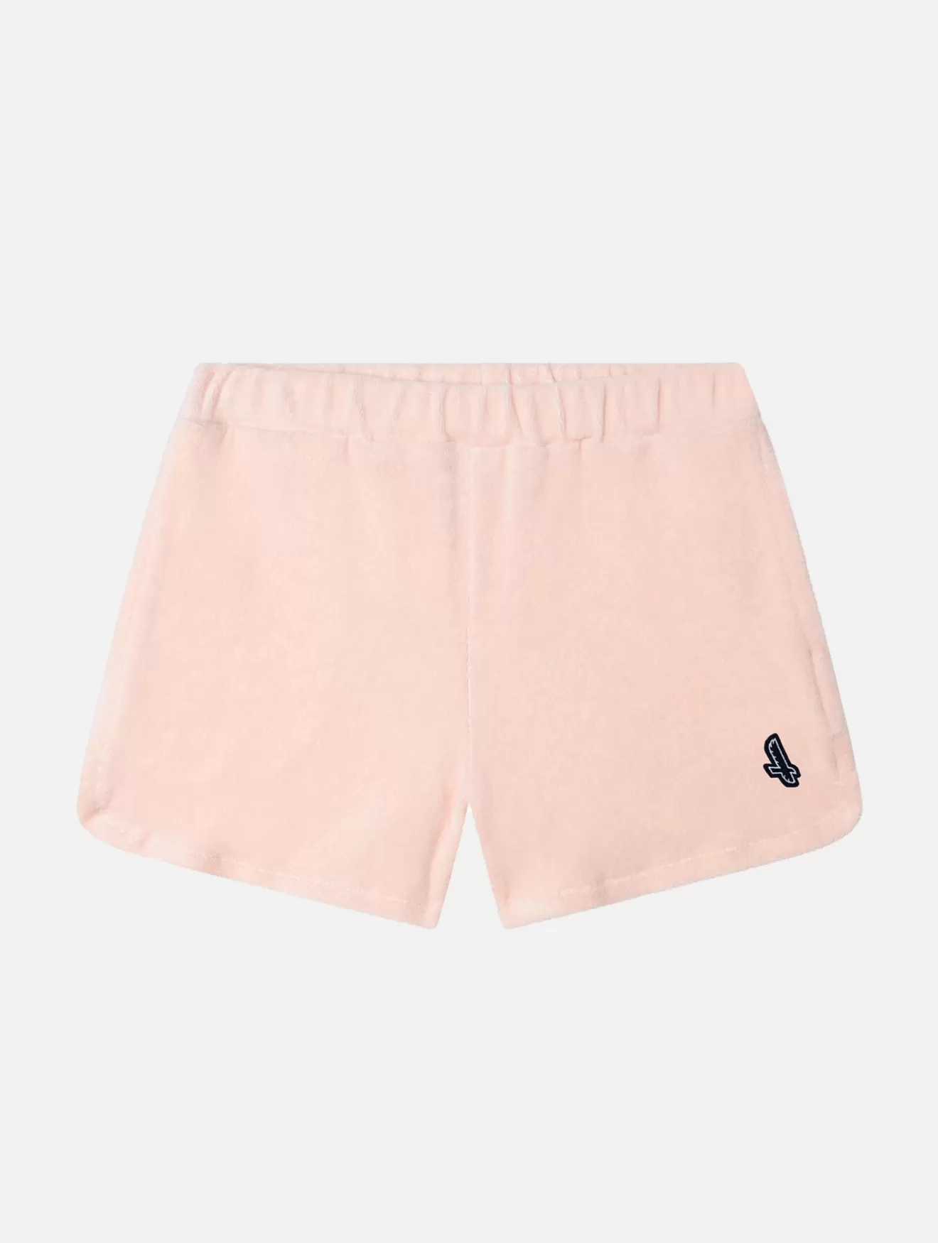 Outlet Aigle Short En Tissu Eponge Rose Givree