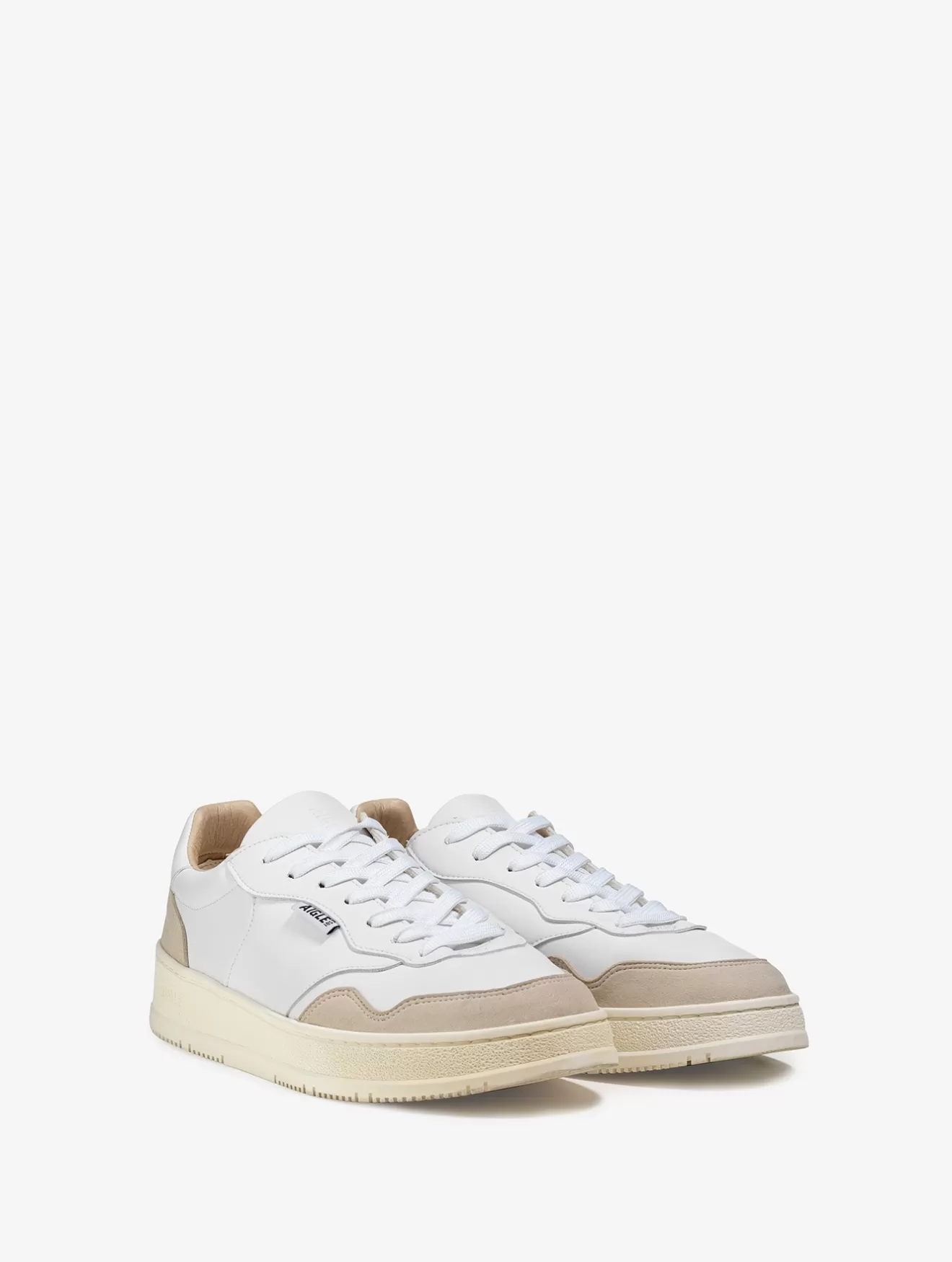 Discount Aigle Sneaker Eco-Responsable, En Faux Cuir Sur Le Dessus Et Fibre De Bamboo Pour La Doublure Blanc