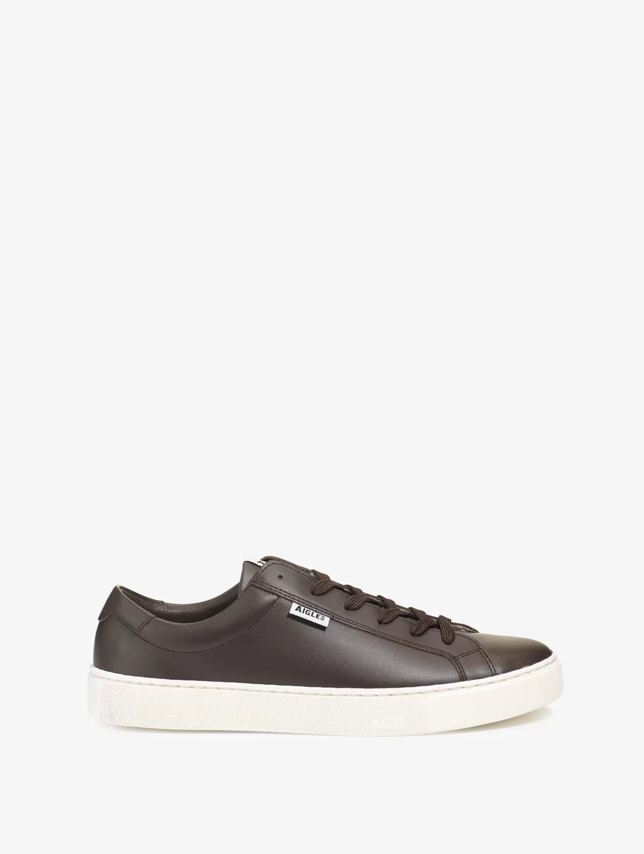 Discount Aigle Sneaker En Cuir Intemporelle Et Responsable. Cacao