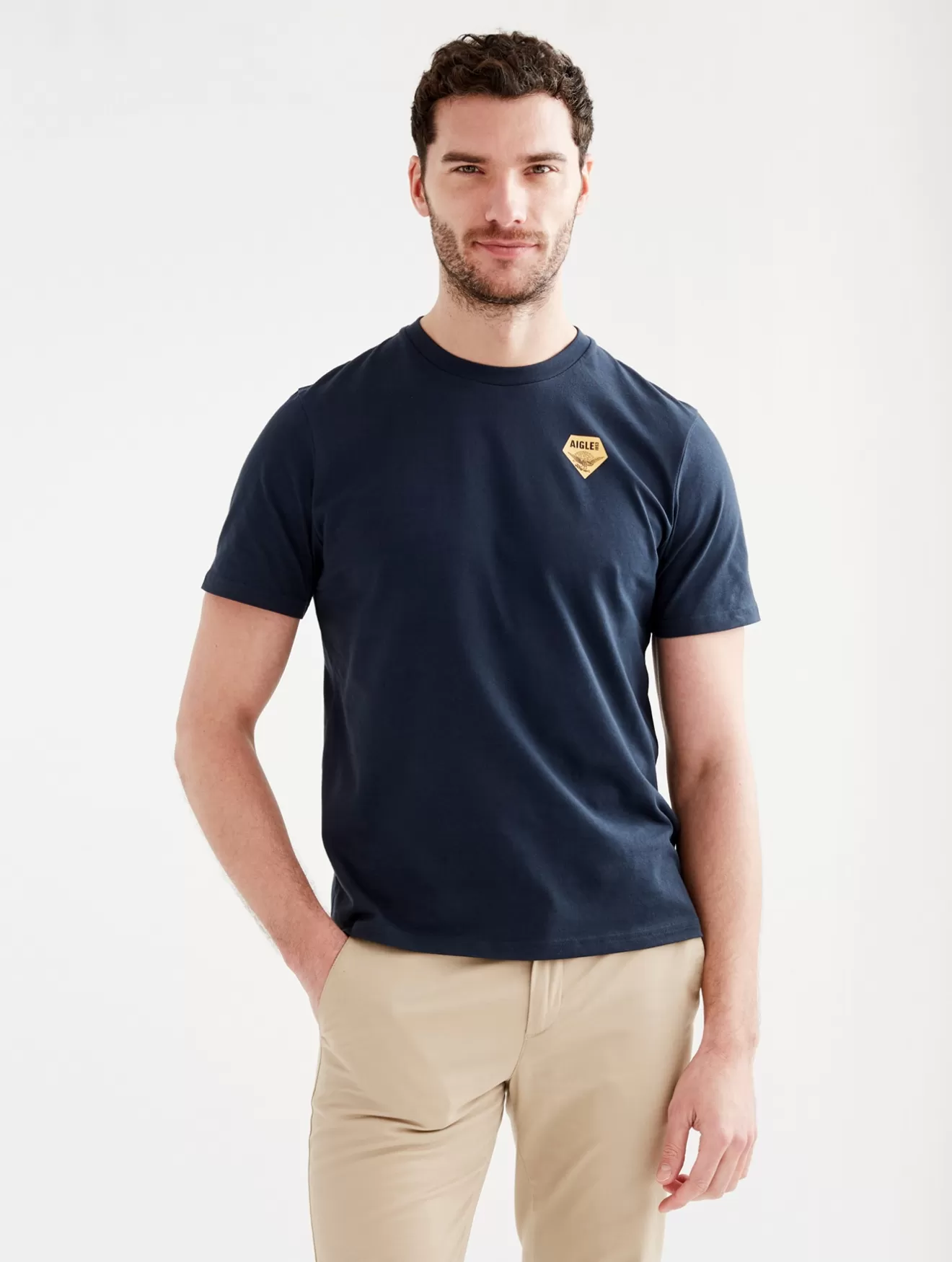 Store Aigle T Shirt Col Rond Imprime Empire