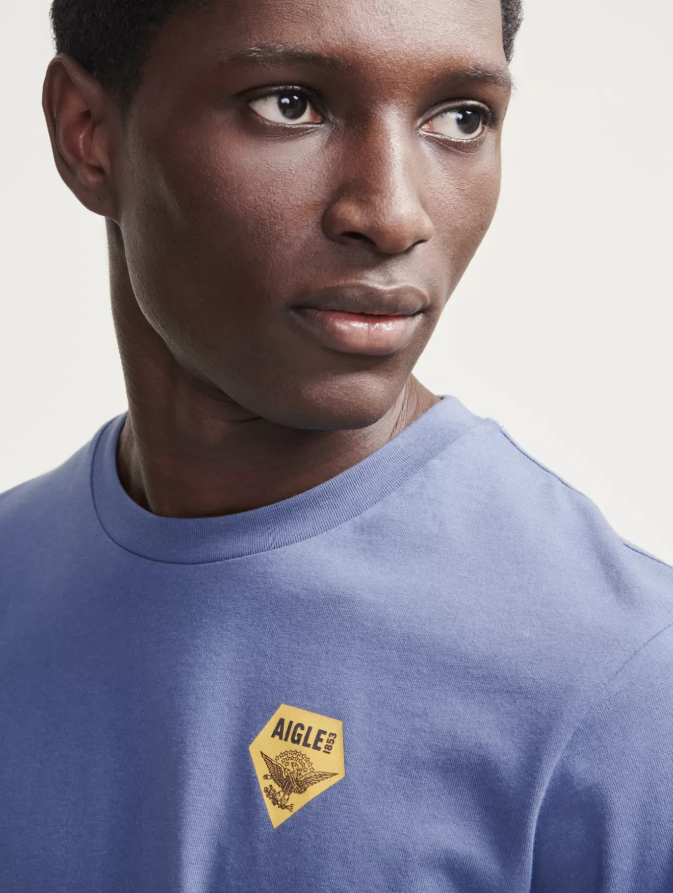 Sale Aigle T Shirt Col Rond Imprime Marais