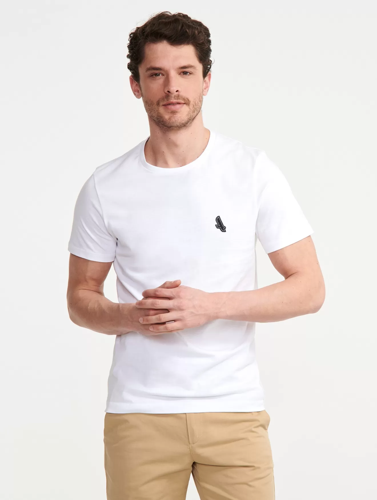 New Aigle Tee-Shirt Col Rond Blanc Aigle