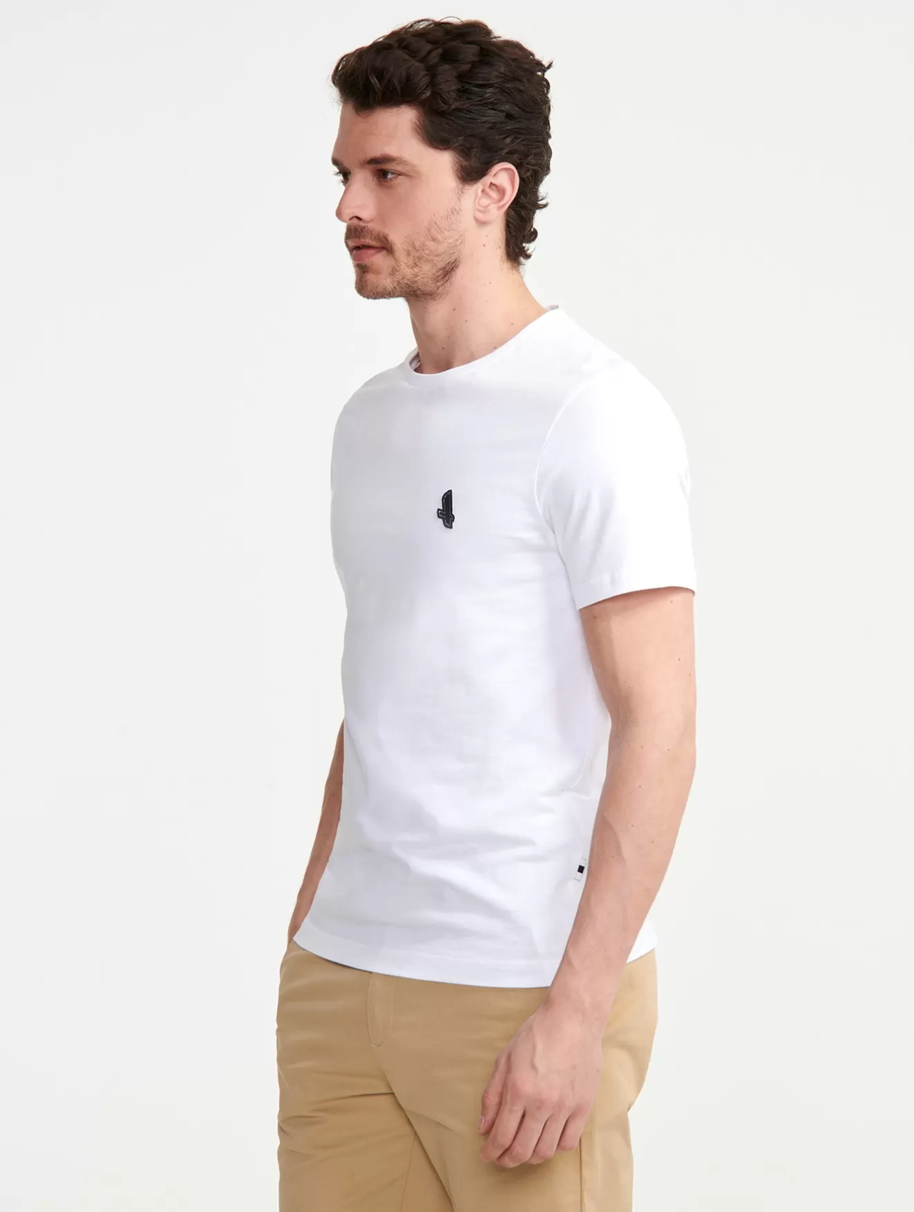 New Aigle Tee-Shirt Col Rond Blanc Aigle