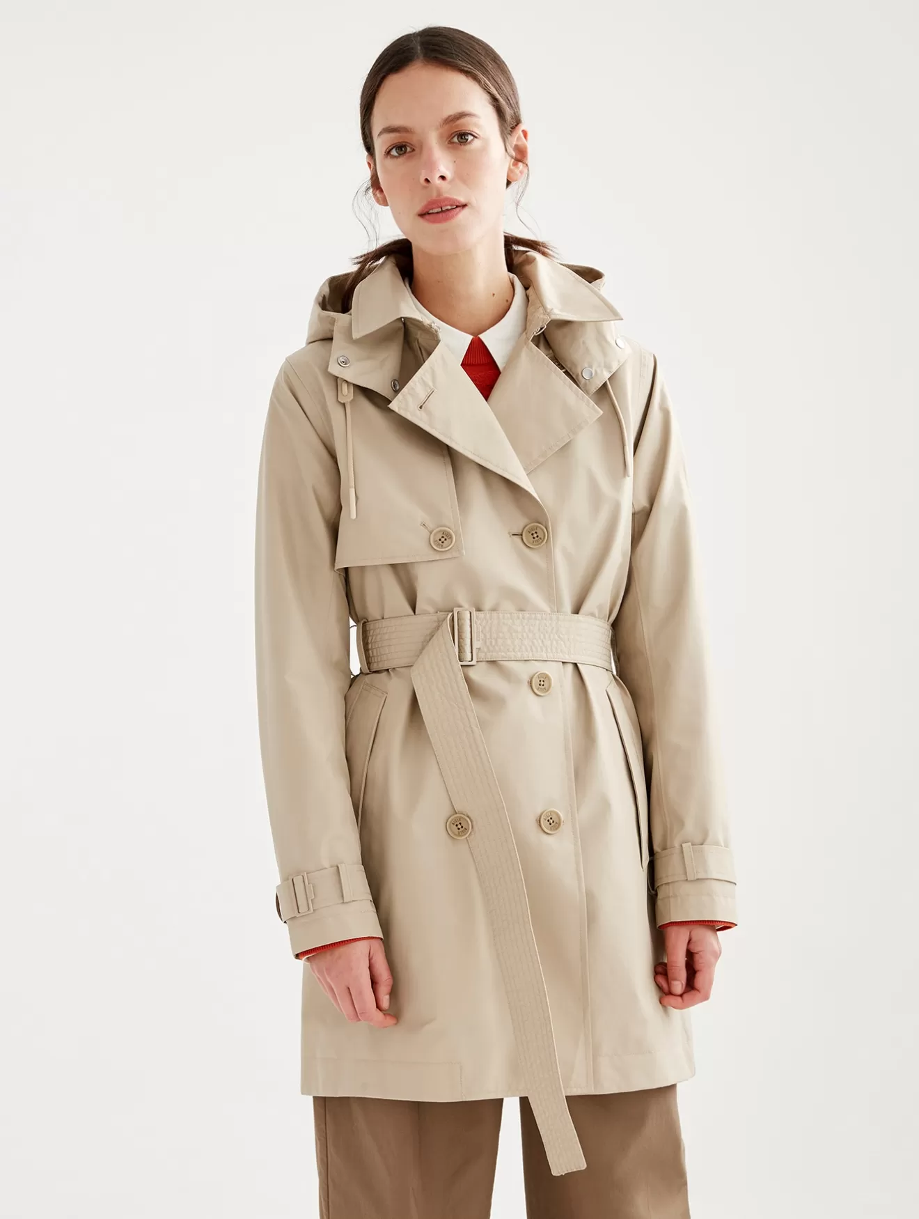 Store Aigle Trench Mi-Long Iconique En Gore-Tex® 2 Couches Osier