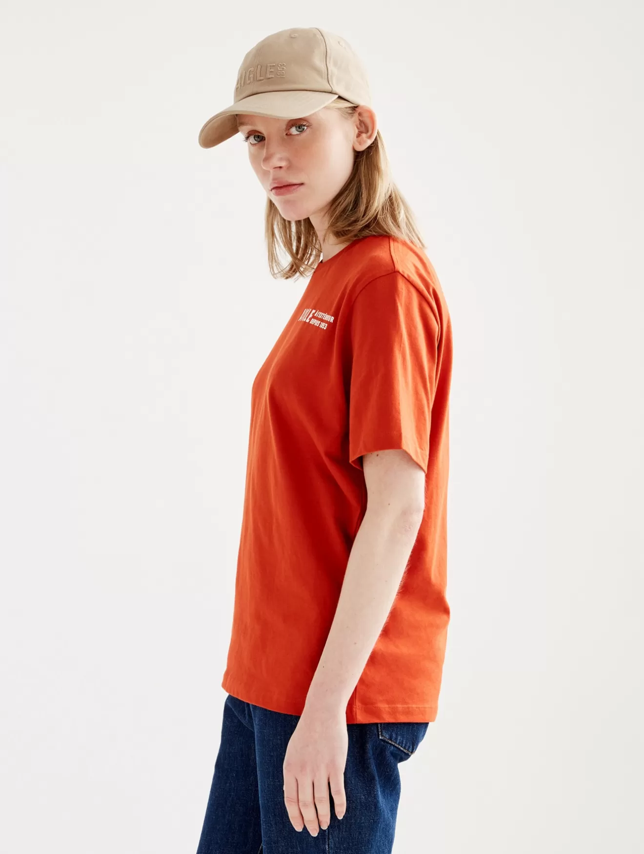 Hot Aigle T-Shirt En Coton Col Rond Goji