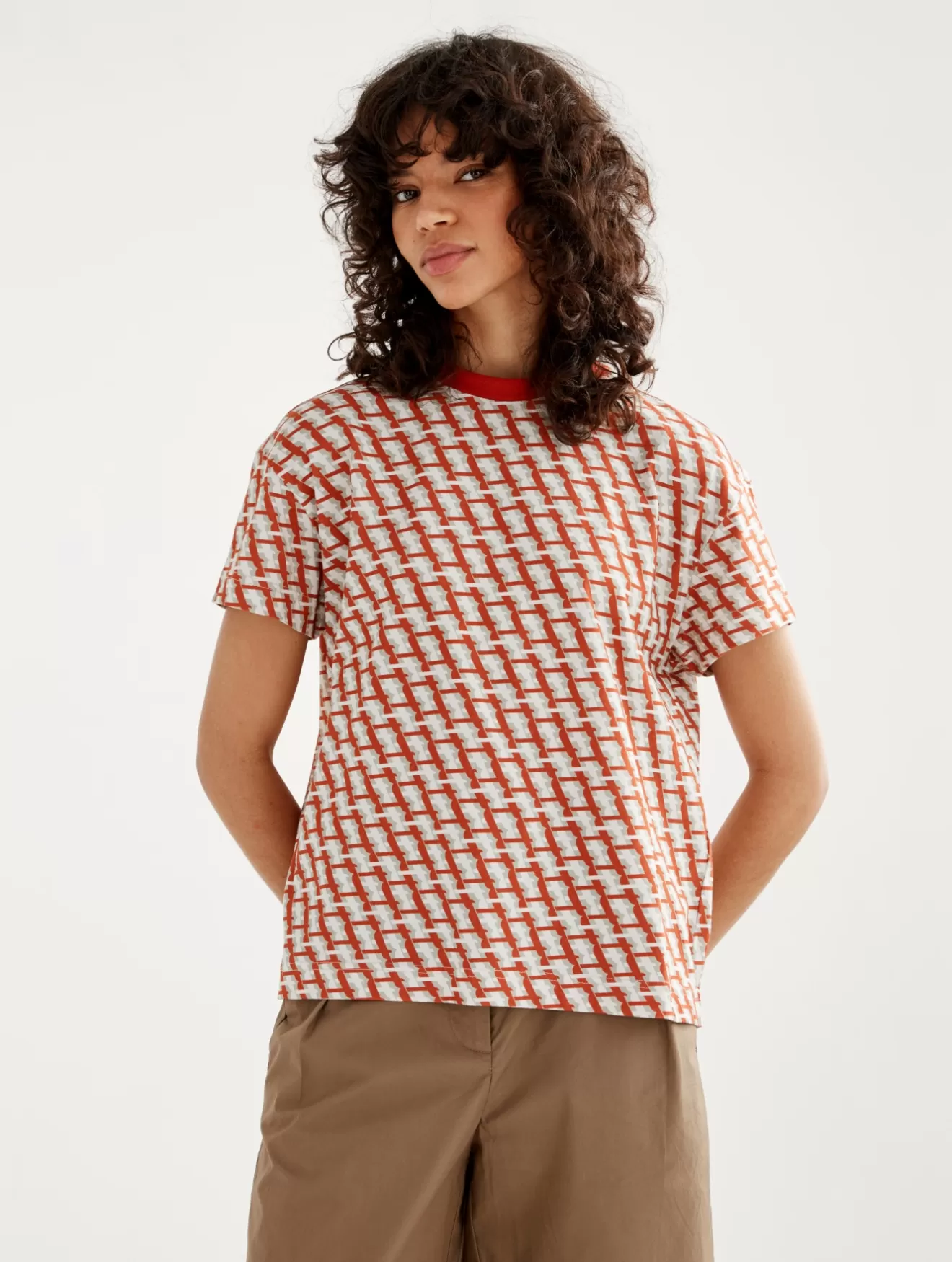 Cheap Aigle T-Shirt Manches Courtes All Over Goji Pr