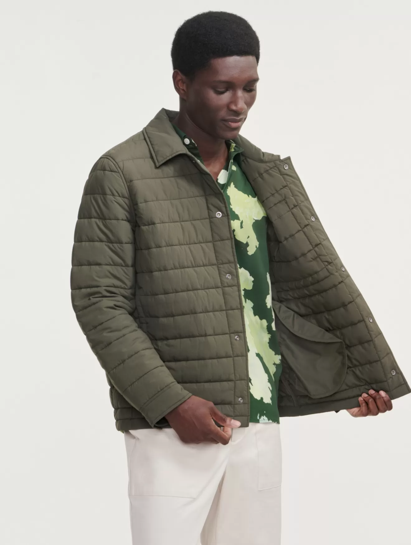 Fashion Aigle Veste Mi-Longue Deperlante Ouate Dupont Sorona® Avocat